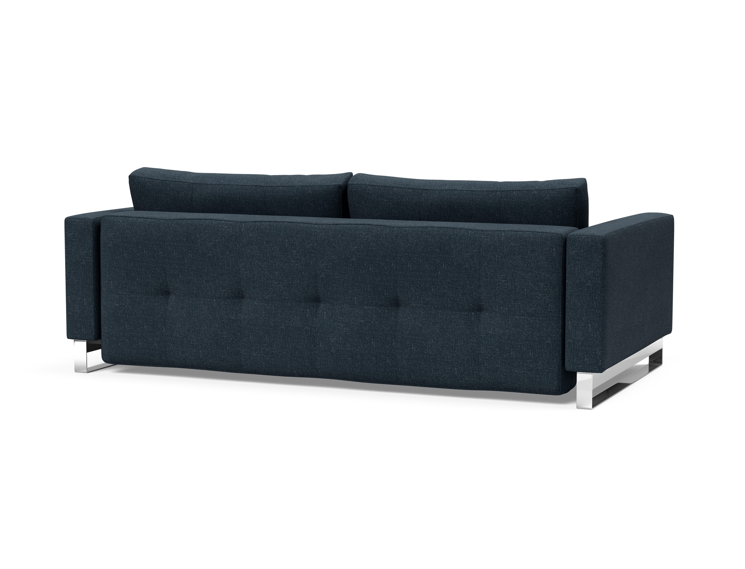 Cassius Deluxe Excess Lounger Fabric Sofa Bed w/Chrome Legs