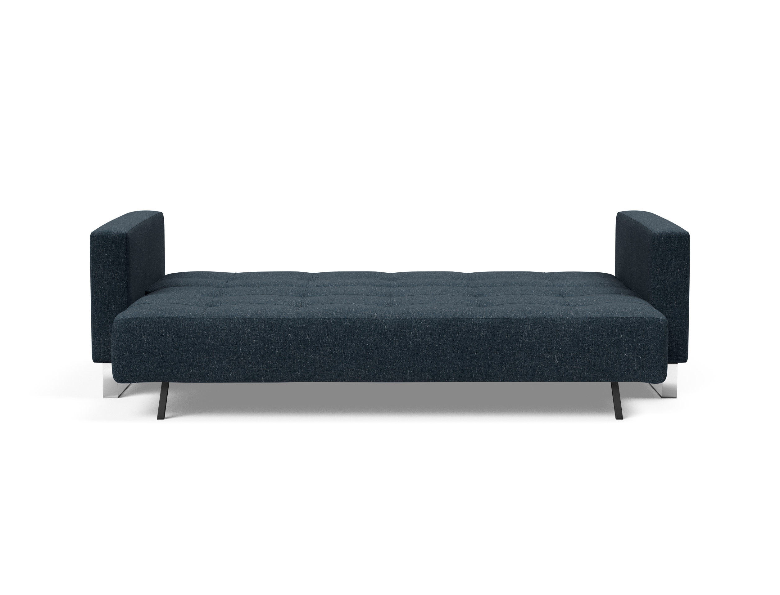 Cassius Deluxe Excess Lounger Fabric Sofa Bed w/Chrome Legs