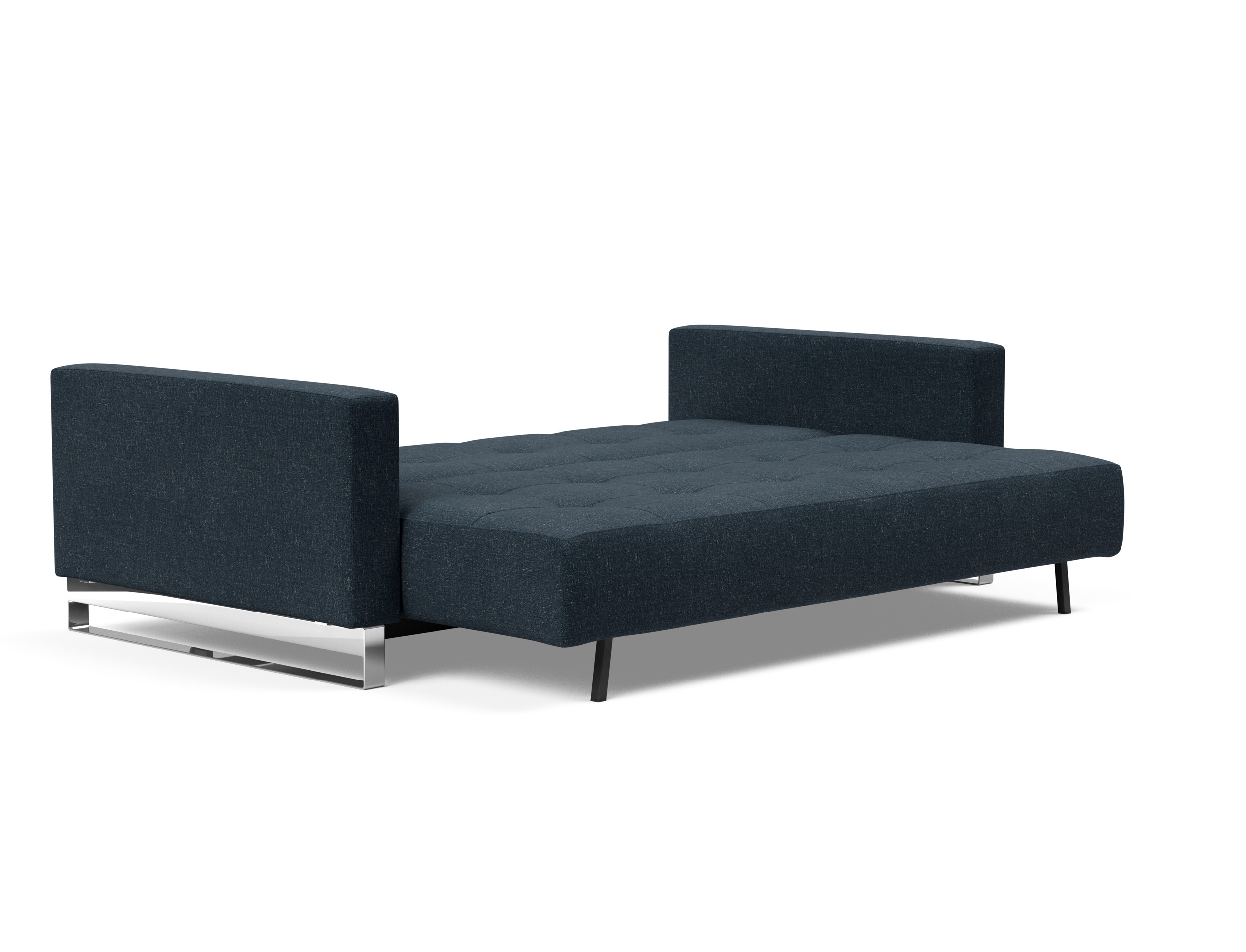 Cassius Deluxe Excess Lounger Fabric Sofa Bed w/Chrome Legs