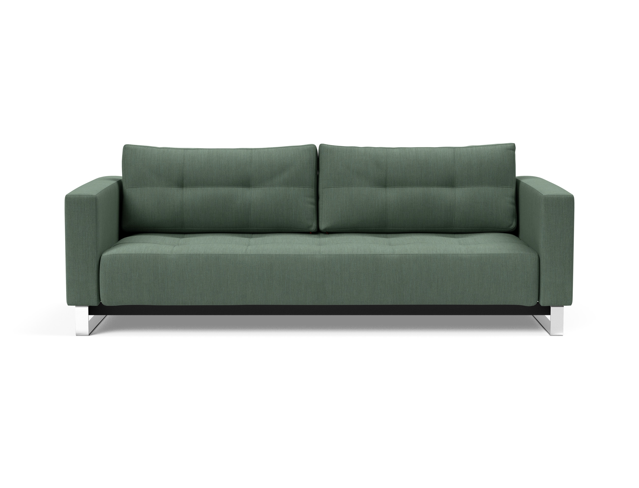 Cassius Deluxe Excess Lounger Fabric Sofa Bed w/Chrome Legs