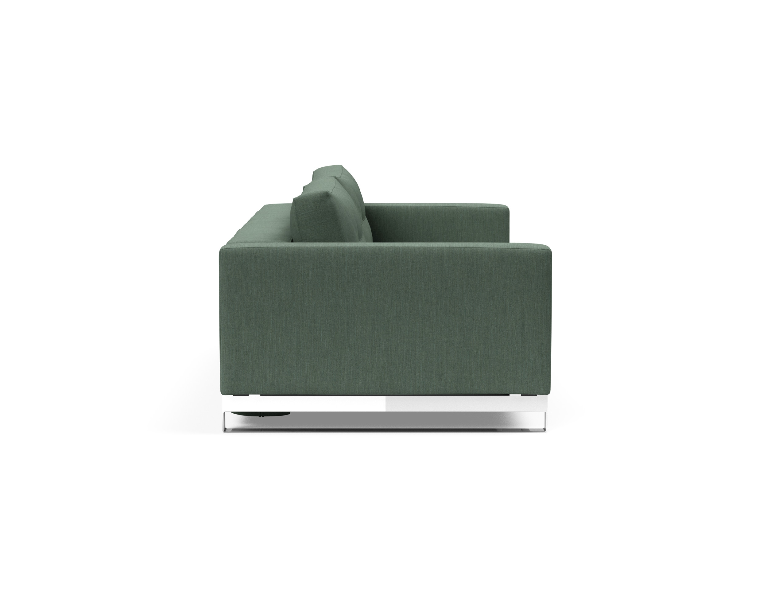 Cassius Deluxe Excess Lounger Fabric Sofa Bed w/Chrome Legs