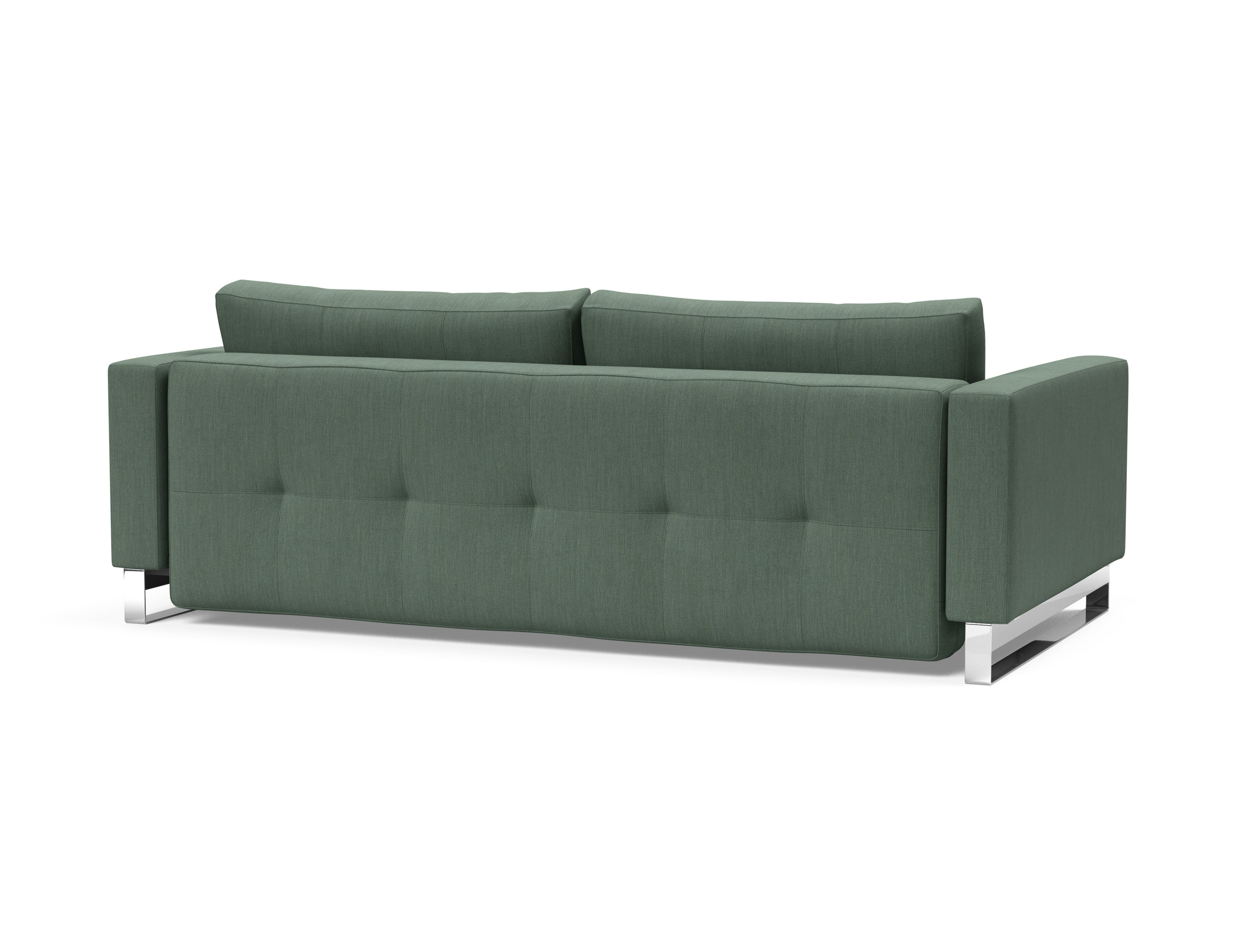 Cassius Deluxe Excess Lounger Fabric Sofa Bed w/Chrome Legs