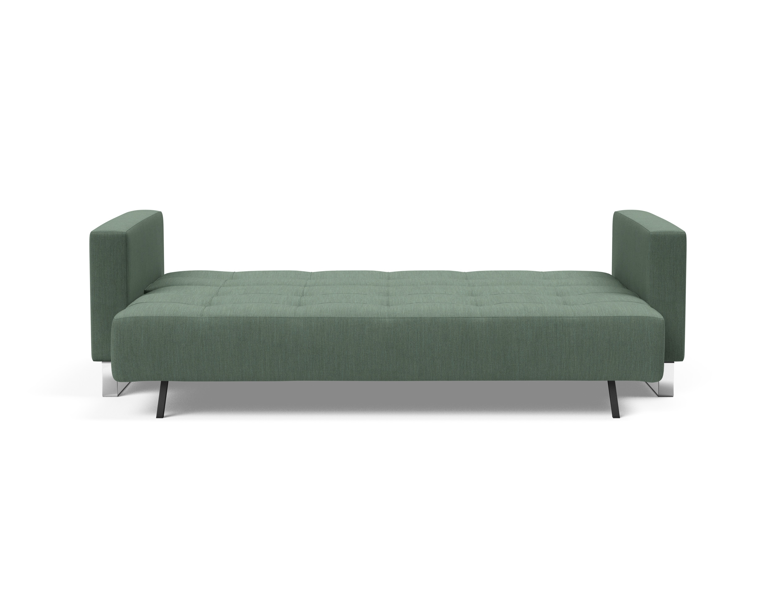 Cassius Deluxe Excess Lounger Fabric Sofa Bed w/Chrome Legs