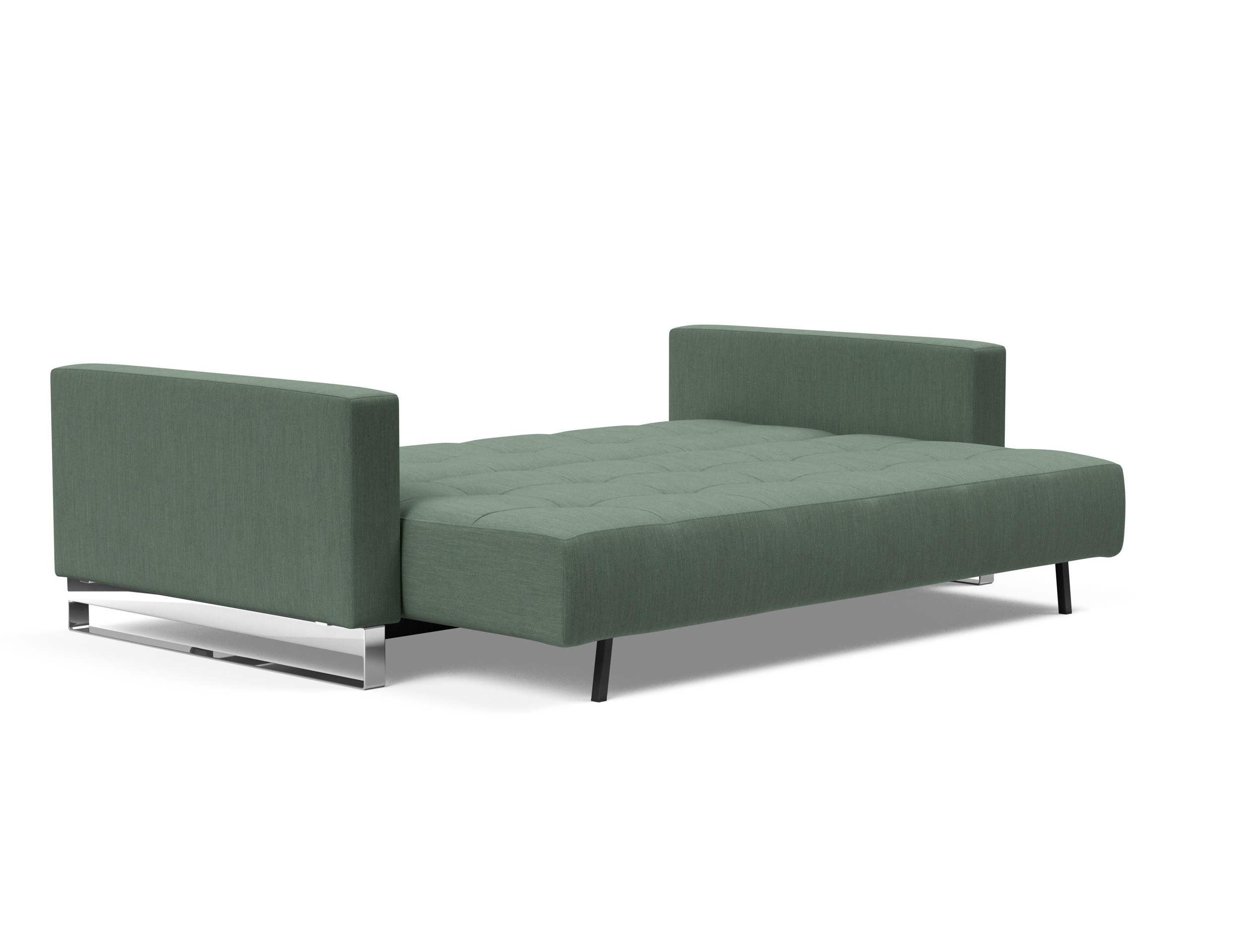 Cassius Deluxe Excess Lounger Fabric Sofa Bed w/Chrome Legs