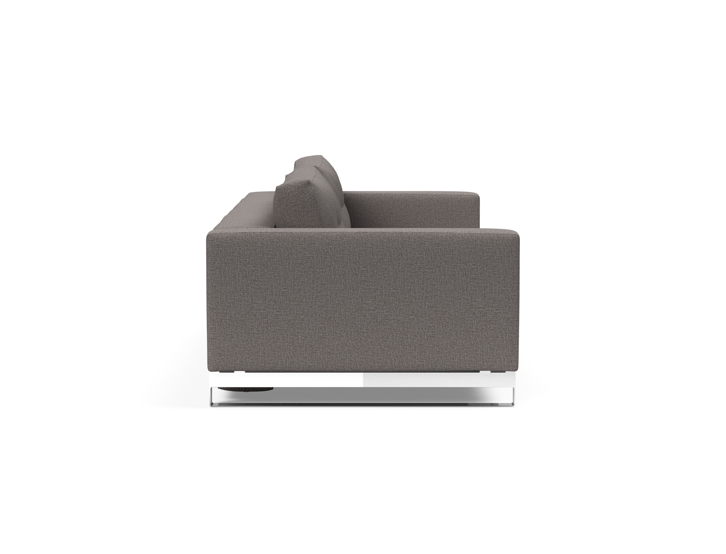 Cassius Deluxe Excess Lounger Fabric Sofa Bed w/Chrome Legs