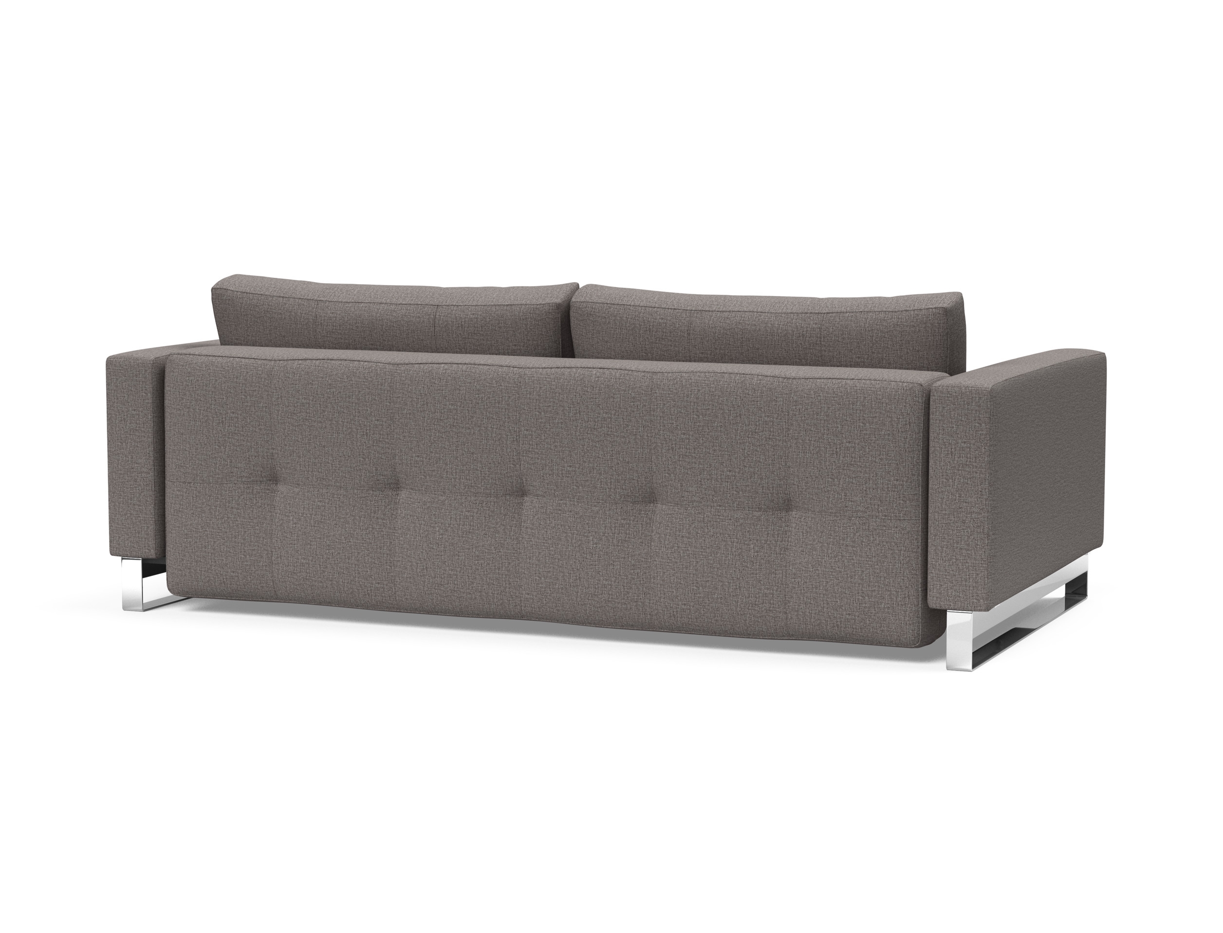 Cassius Deluxe Excess Lounger Fabric Sofa Bed w/Chrome Legs