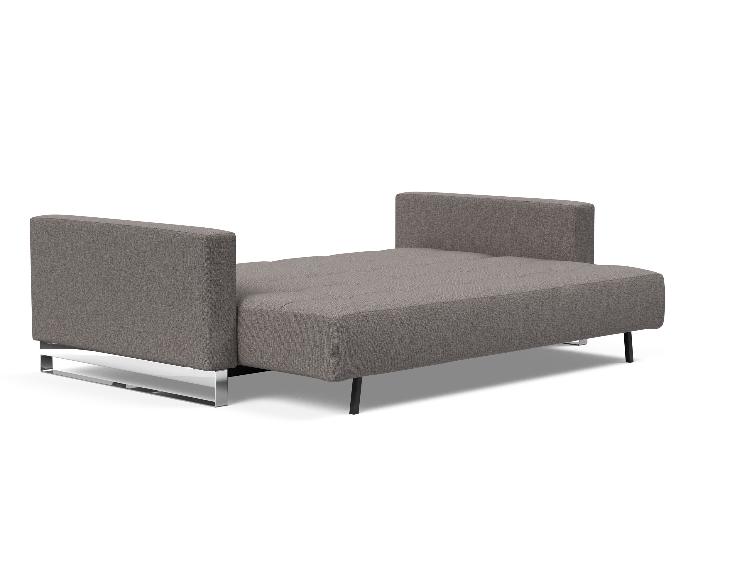 Cassius Deluxe Excess Lounger Fabric Sofa Bed w/Chrome Legs