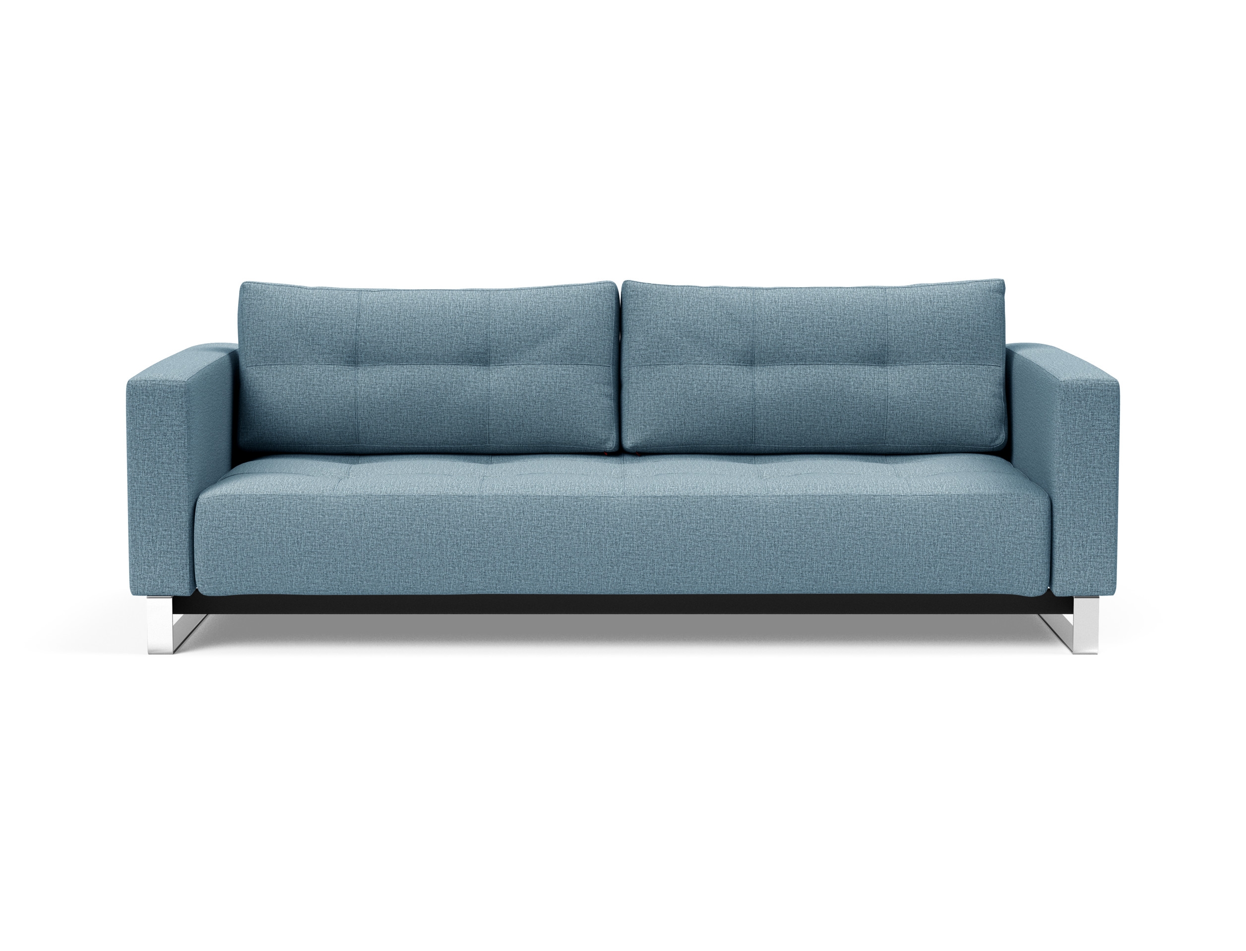 Cassius Deluxe Excess Lounger Fabric Sofa Bed w/Chrome Legs