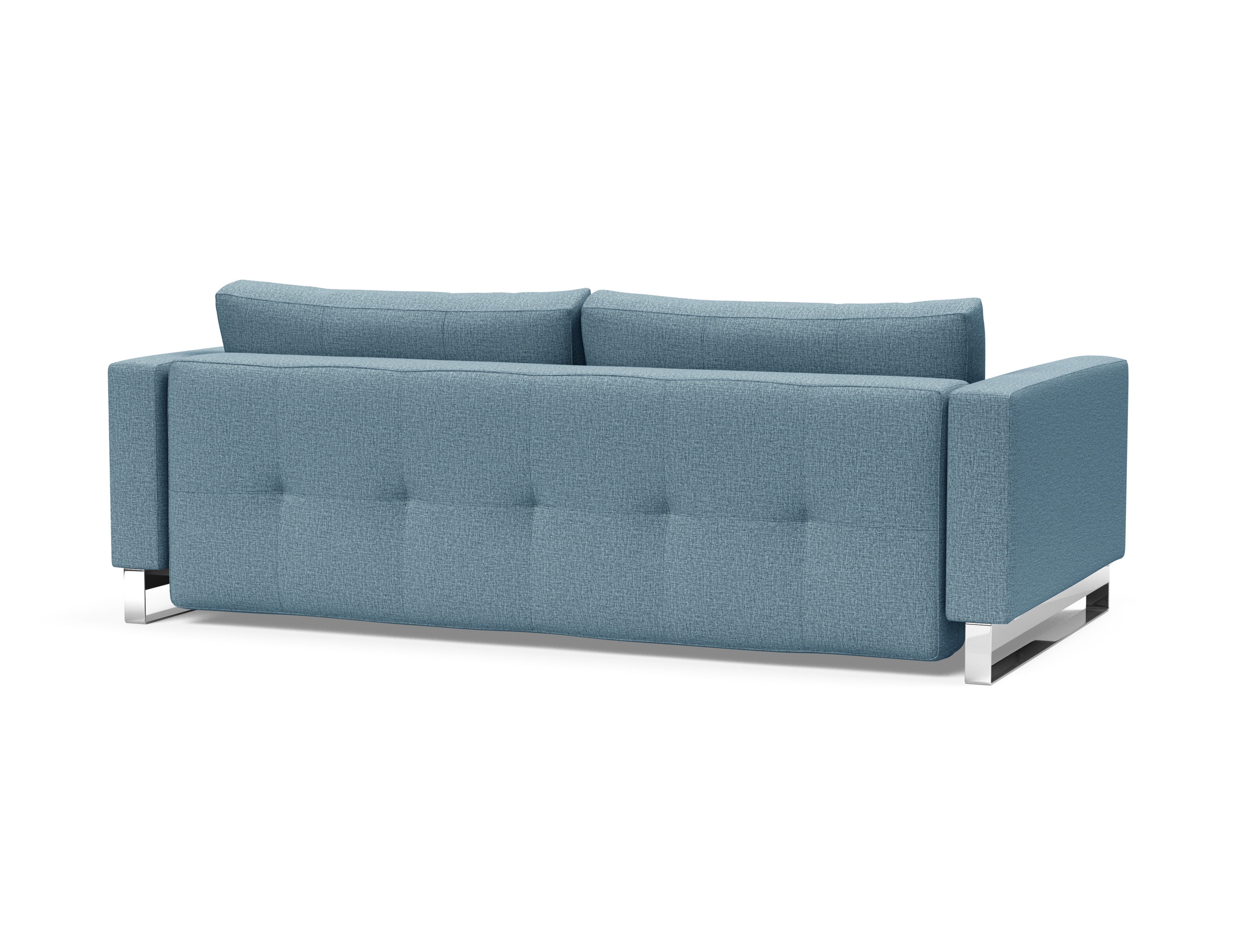 Cassius Deluxe Excess Lounger Fabric Sofa Bed w/Chrome Legs
