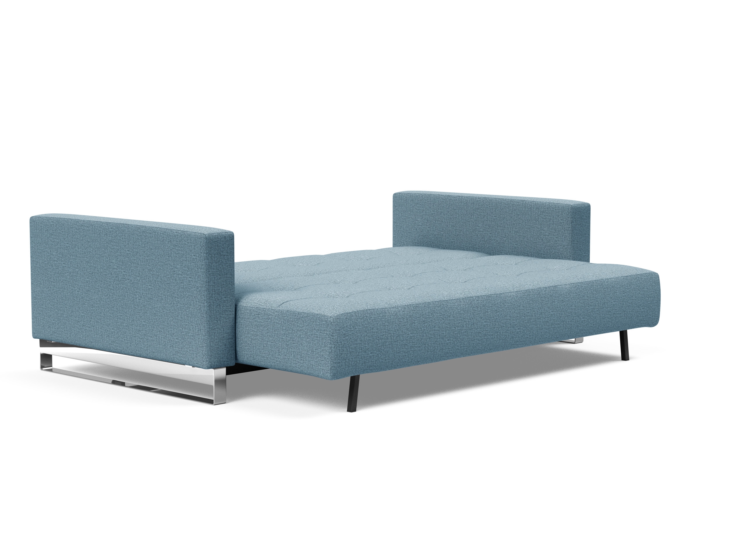 Cassius Deluxe Excess Lounger Fabric Sofa Bed w/Chrome Legs