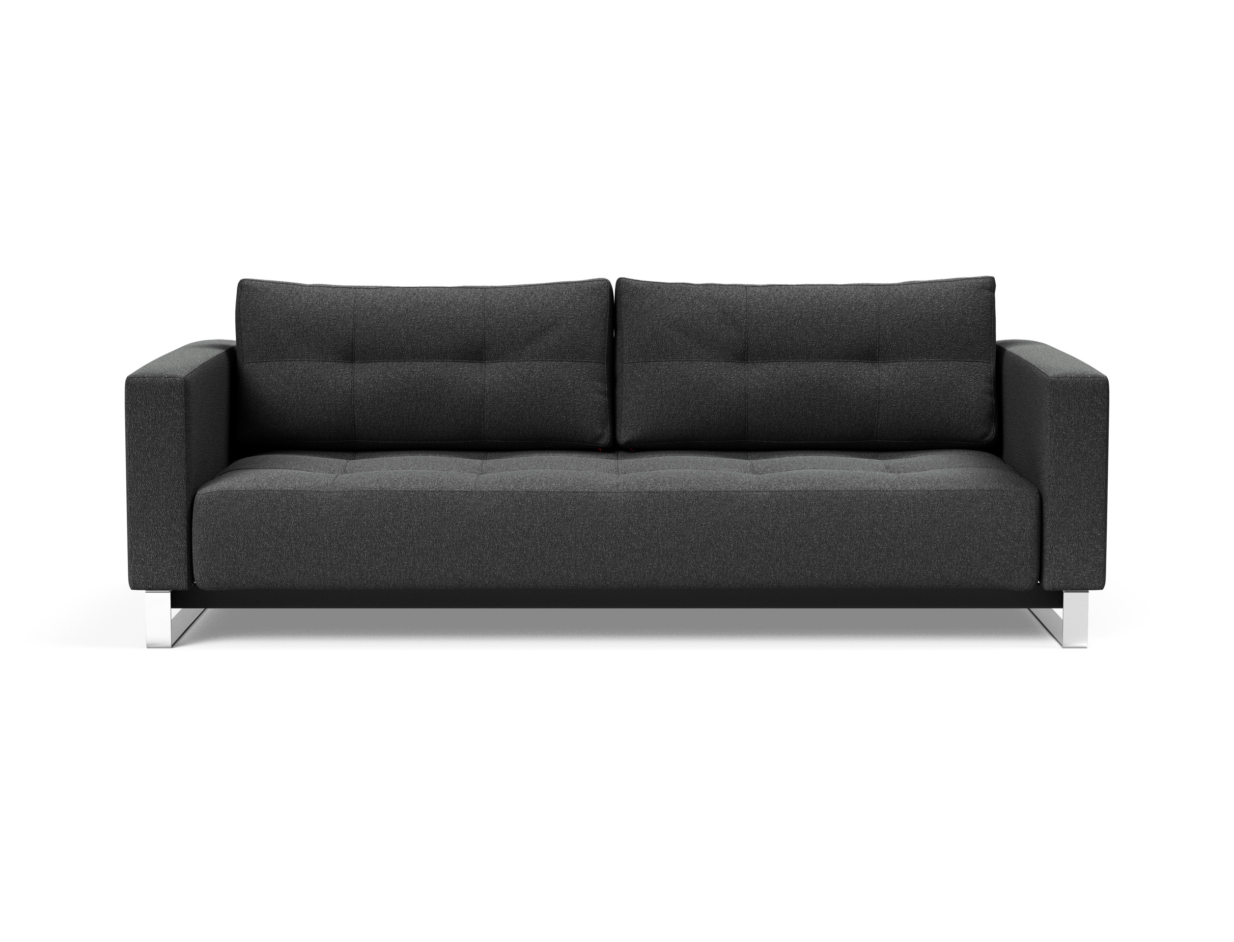 Cassius Deluxe Excess Lounger Fabric Sofa Bed w/Chrome Legs