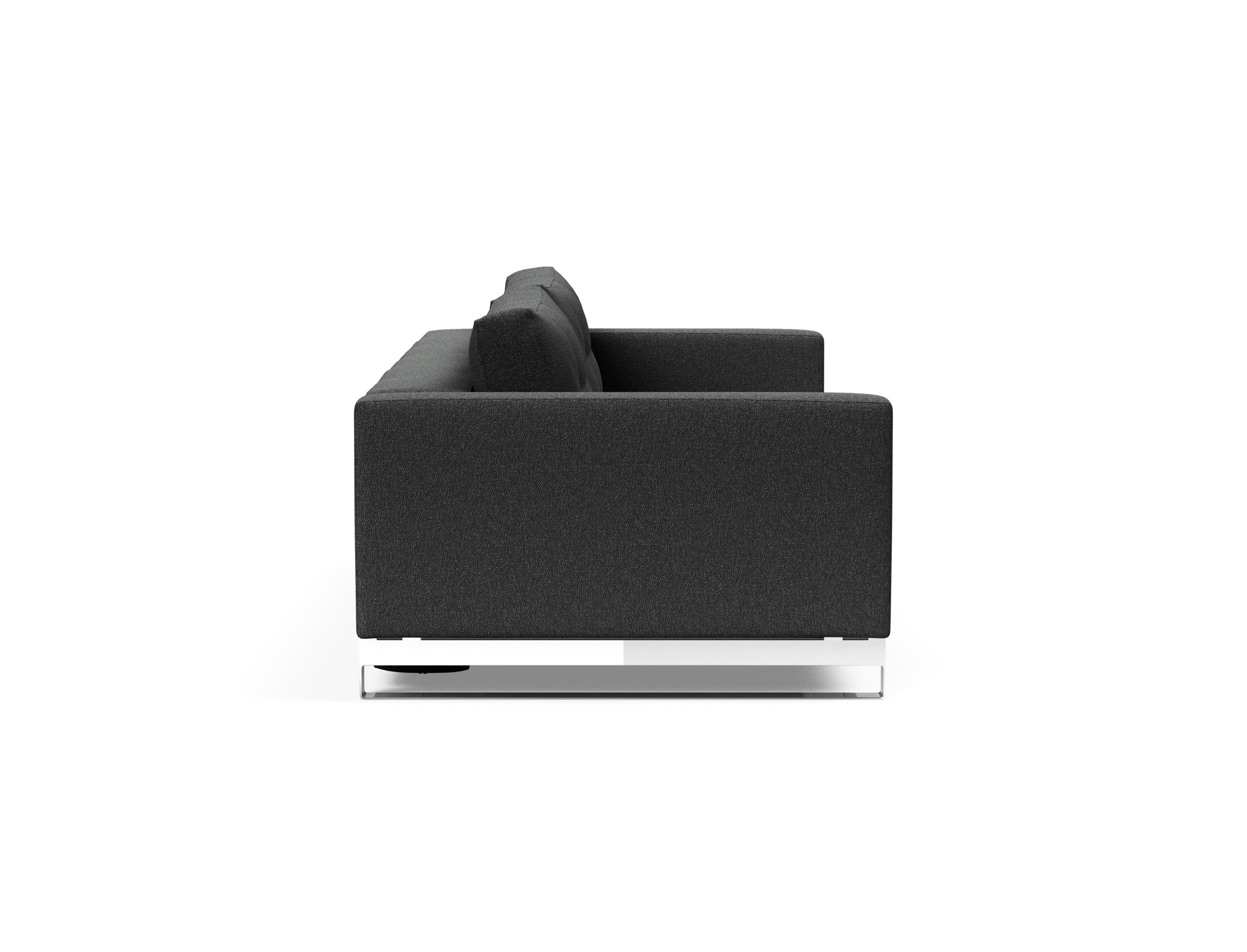 Cassius Deluxe Excess Lounger Fabric Sofa Bed w/Chrome Legs