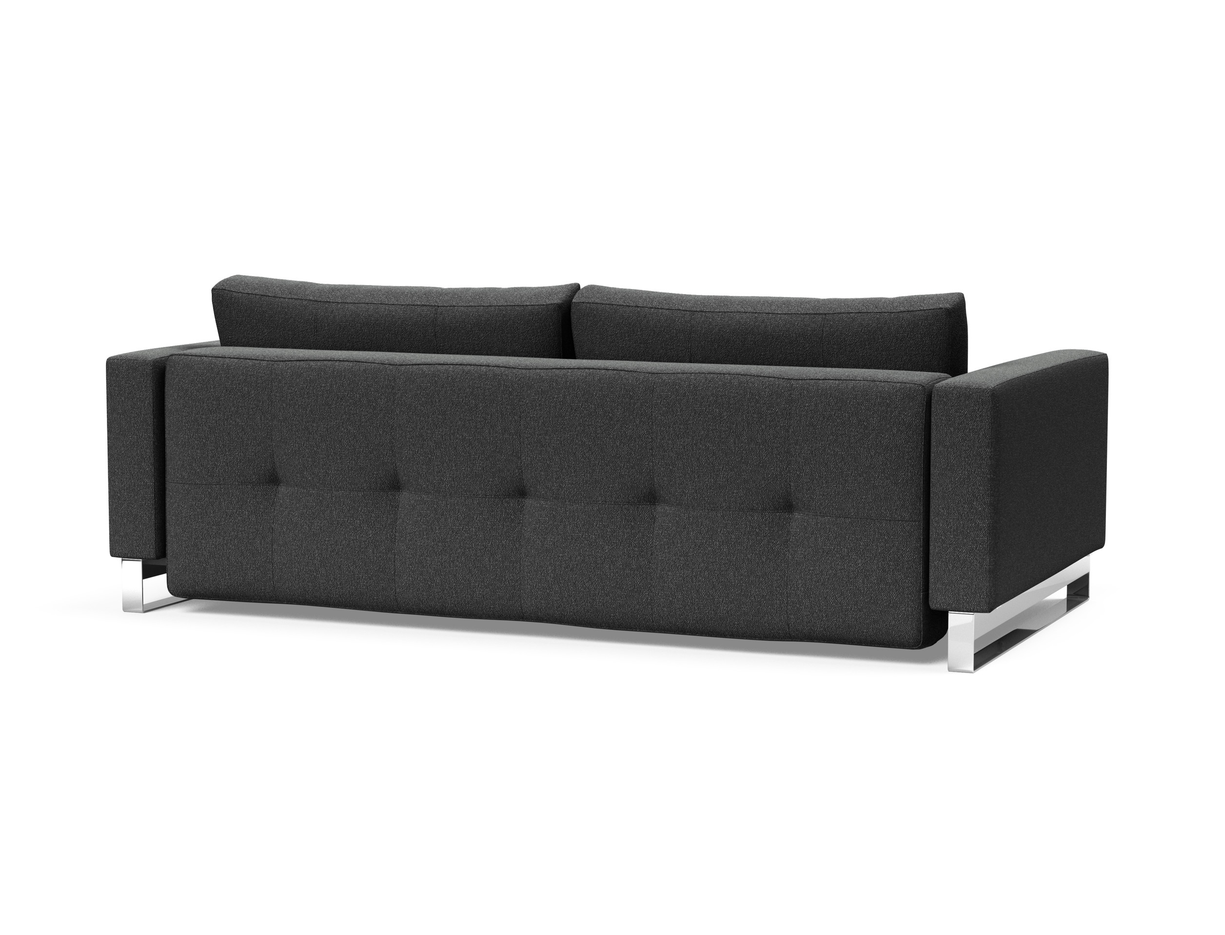Cassius Deluxe Excess Lounger Fabric Sofa Bed w/Chrome Legs