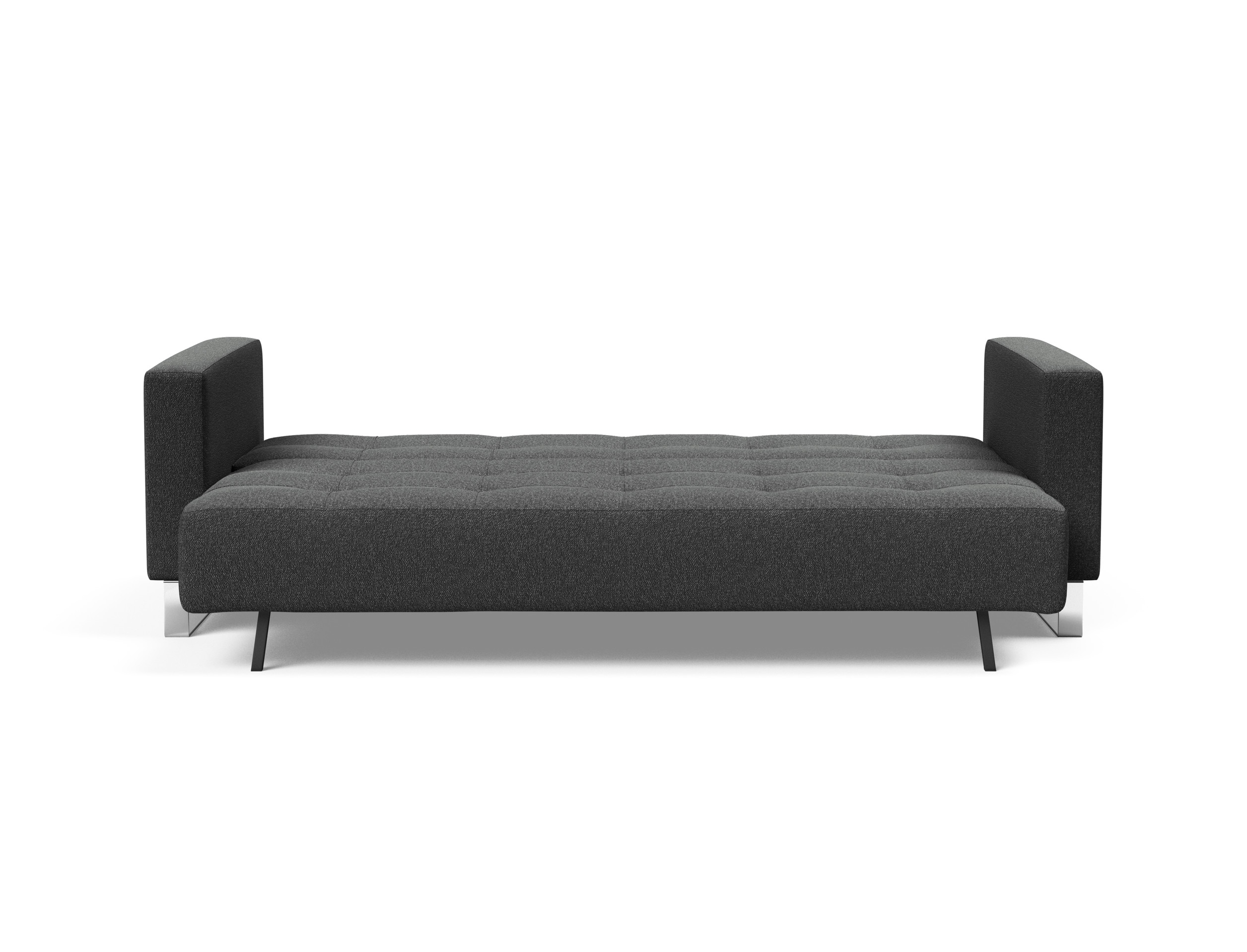 Cassius Deluxe Excess Lounger Fabric Sofa Bed w/Chrome Legs