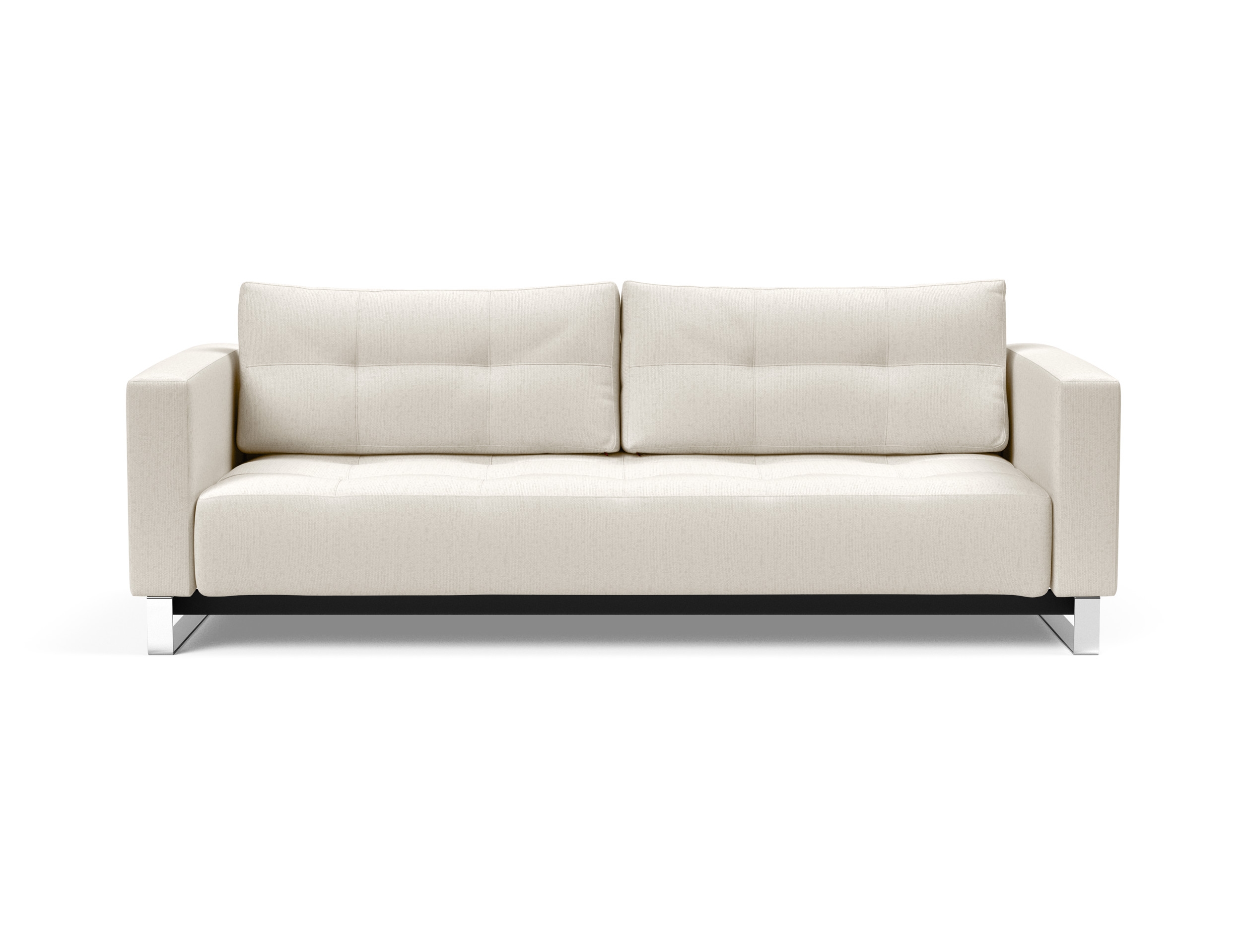 Cassius Deluxe Excess Lounger Fabric Sofa Bed w/Chrome Legs