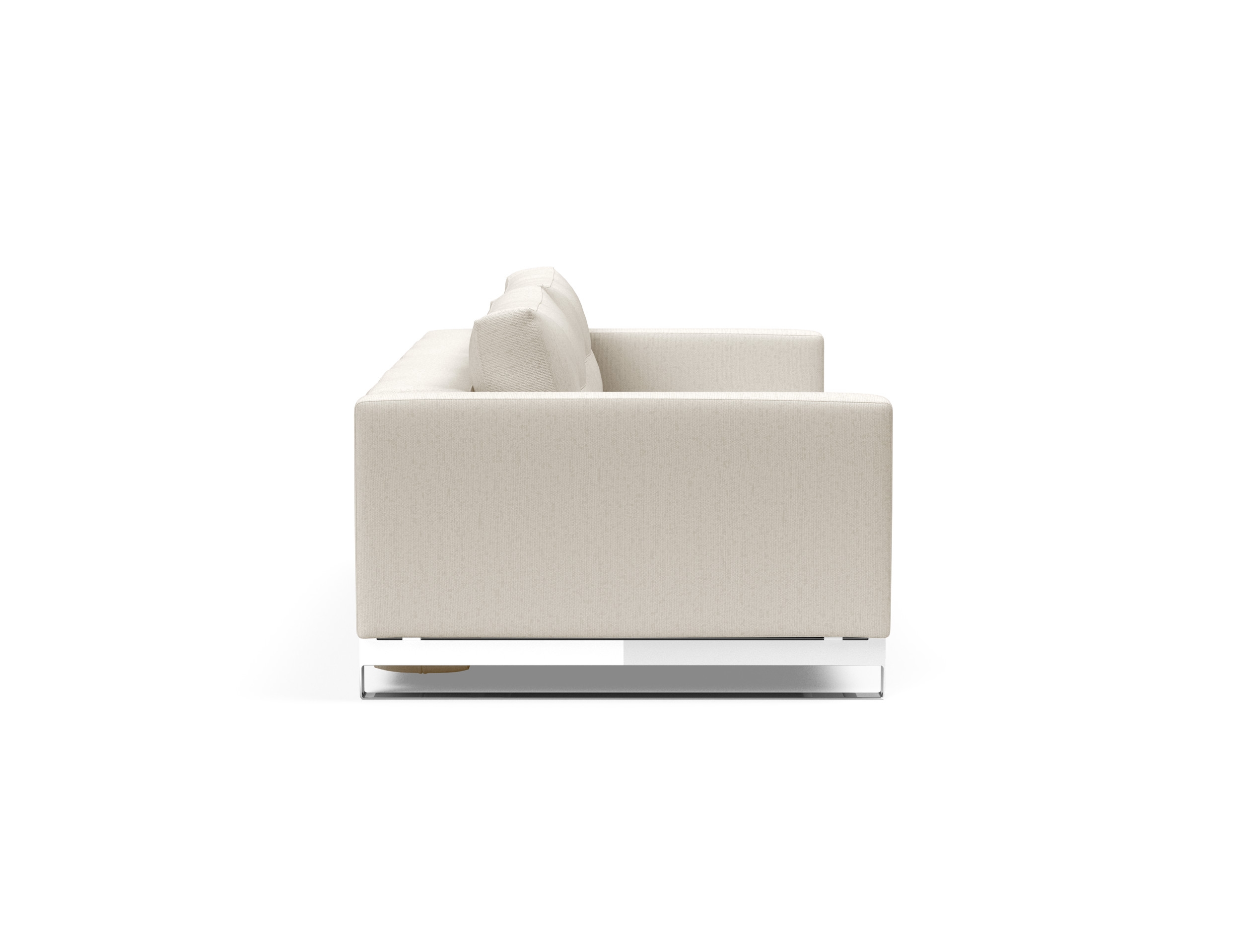 Cassius Deluxe Excess Lounger Fabric Sofa Bed w/Chrome Legs