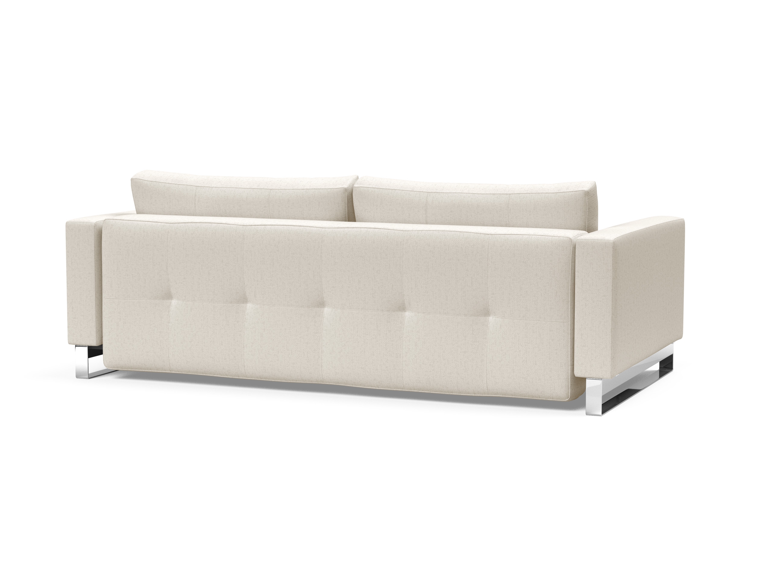 Cassius Deluxe Excess Lounger Fabric Sofa Bed w/Chrome Legs