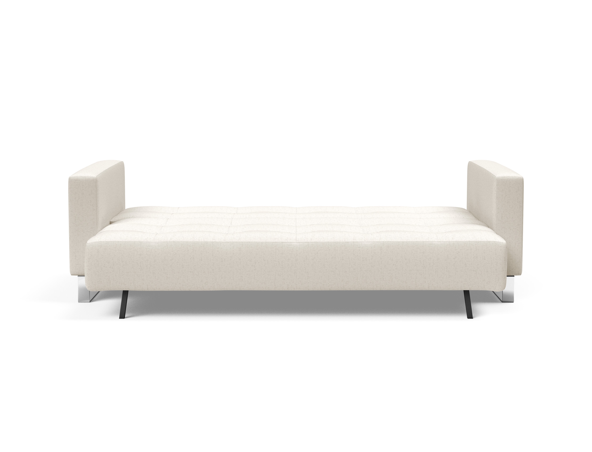 Cassius Deluxe Excess Lounger Fabric Sofa Bed w/Chrome Legs