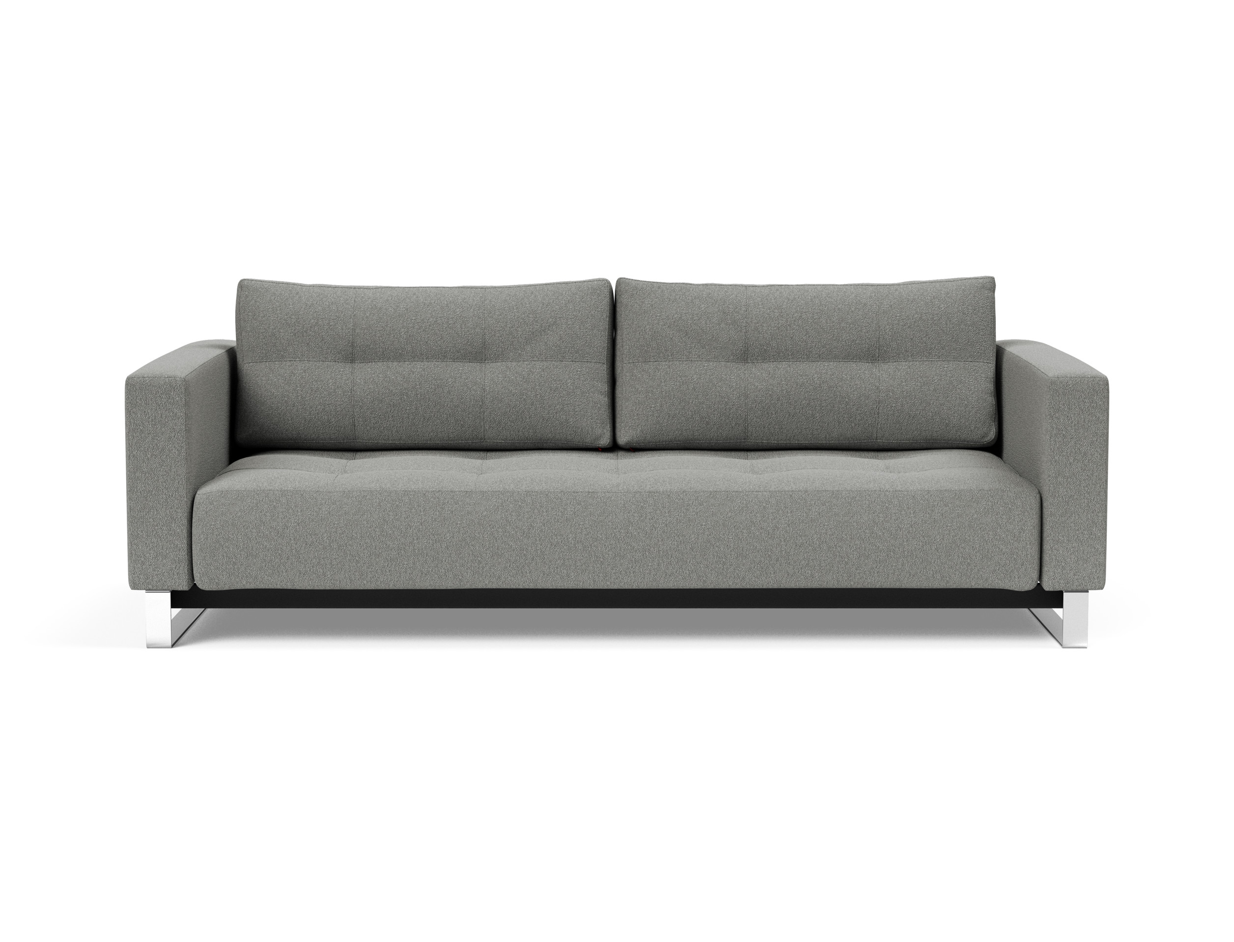 Cassius Deluxe Excess Lounger Fabric Sofa Bed w/Chrome Legs