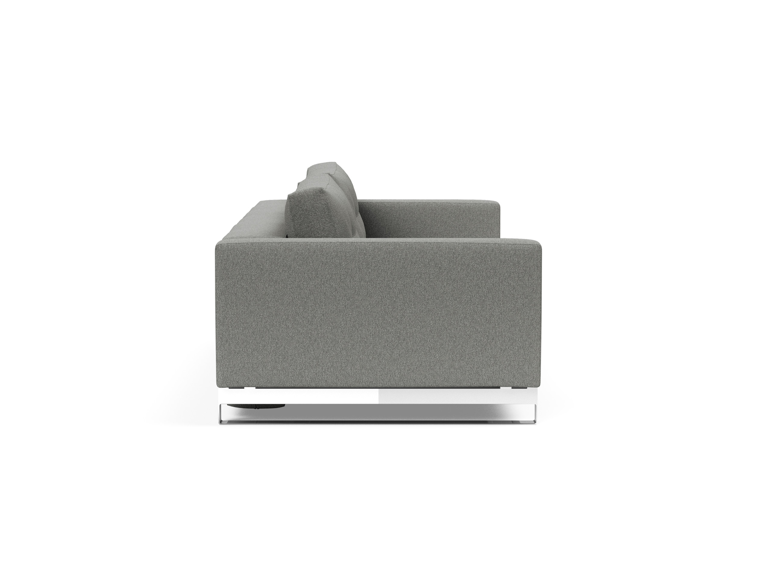 Cassius Deluxe Excess Lounger Fabric Sofa Bed w/Chrome Legs