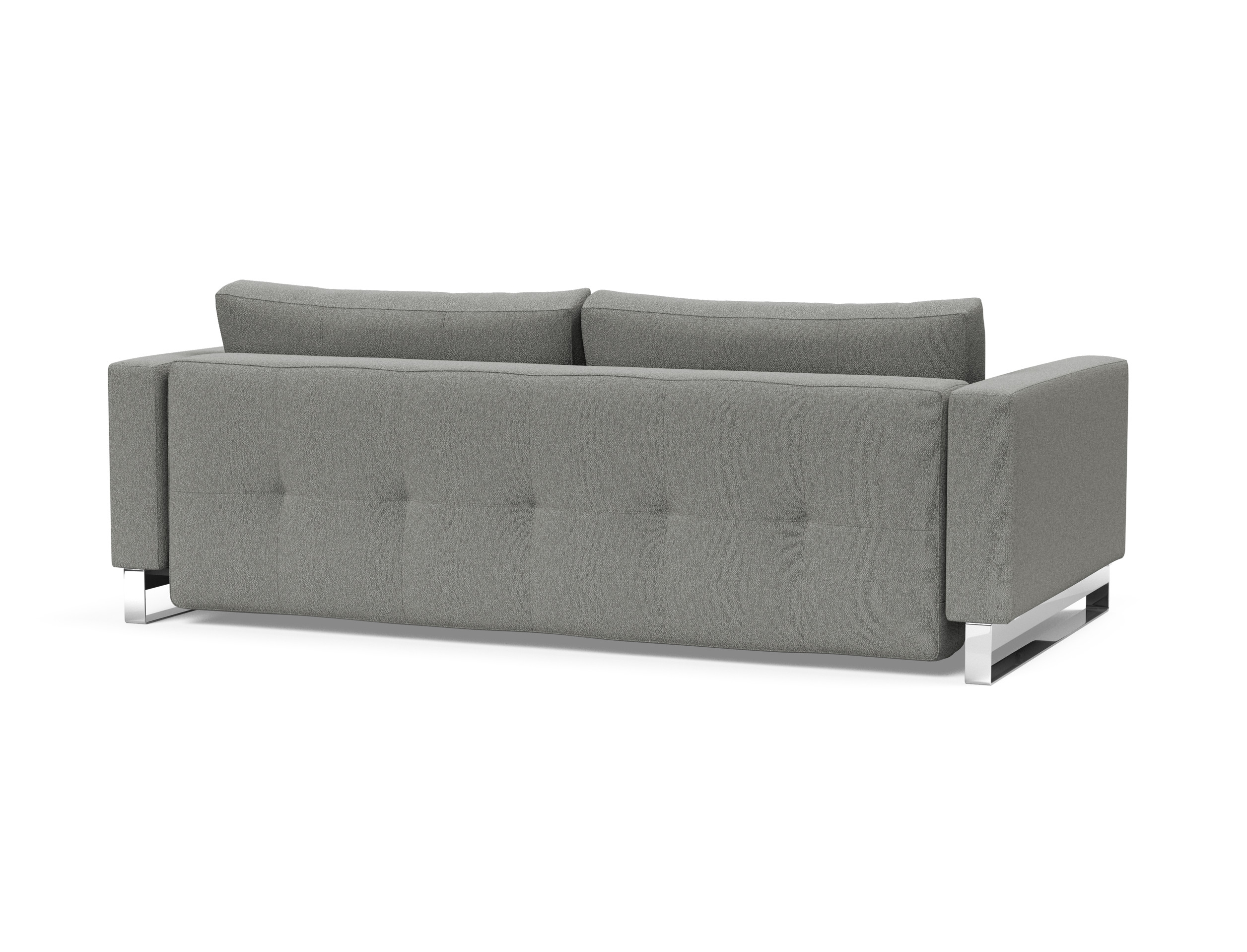Cassius Deluxe Excess Lounger Fabric Sofa Bed w/Chrome Legs