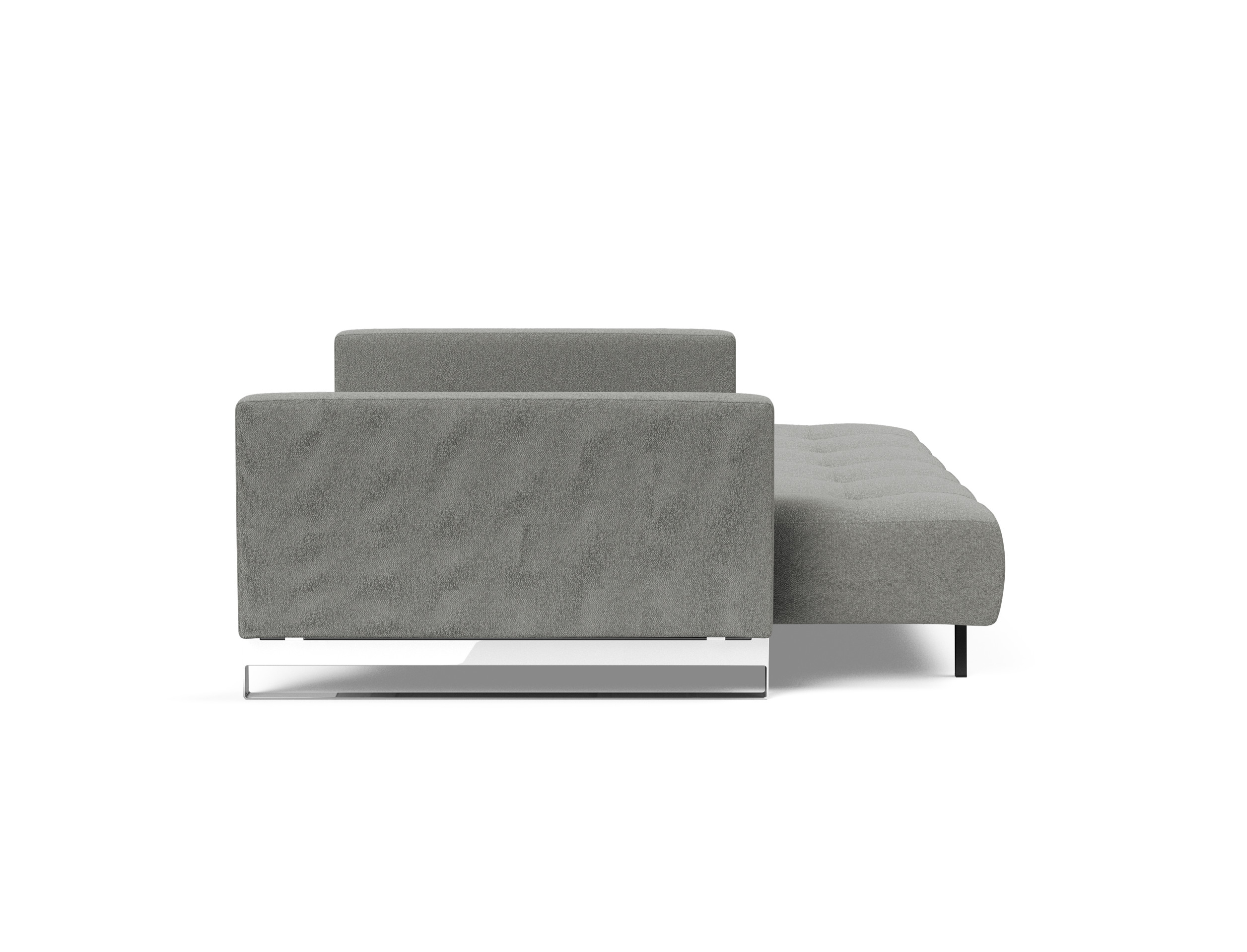 Cassius Deluxe Excess Lounger Fabric Sofa Bed w/Chrome Legs
