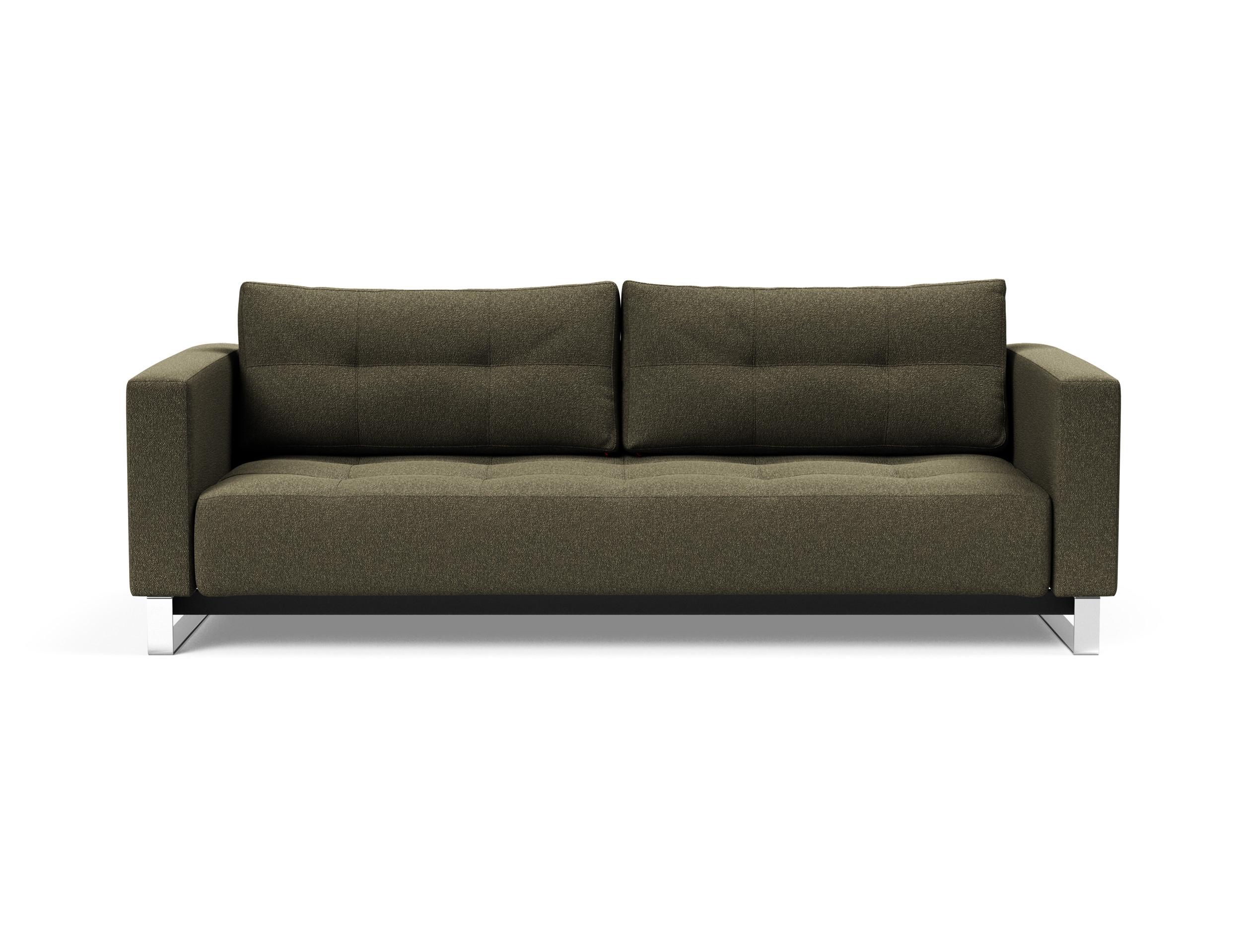 Cassius Deluxe Excess Lounger Fabric Sofa Bed w/Chrome Legs