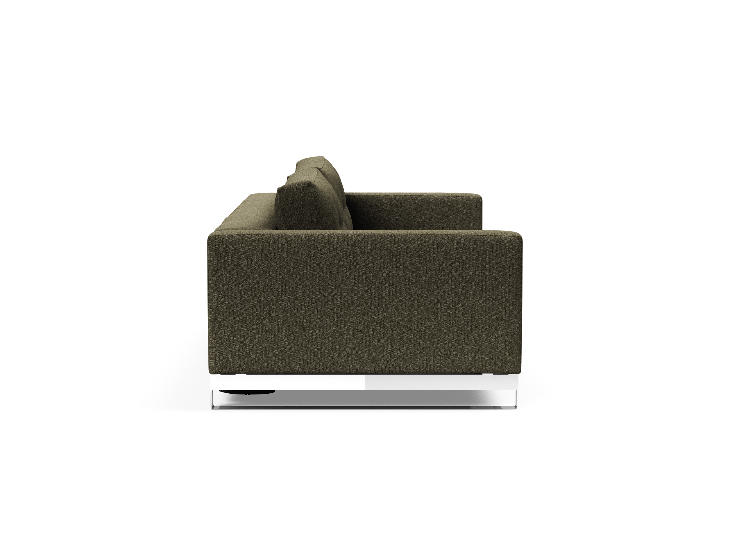 Cassius Deluxe Excess Lounger Fabric Sofa Bed w/Chrome Legs