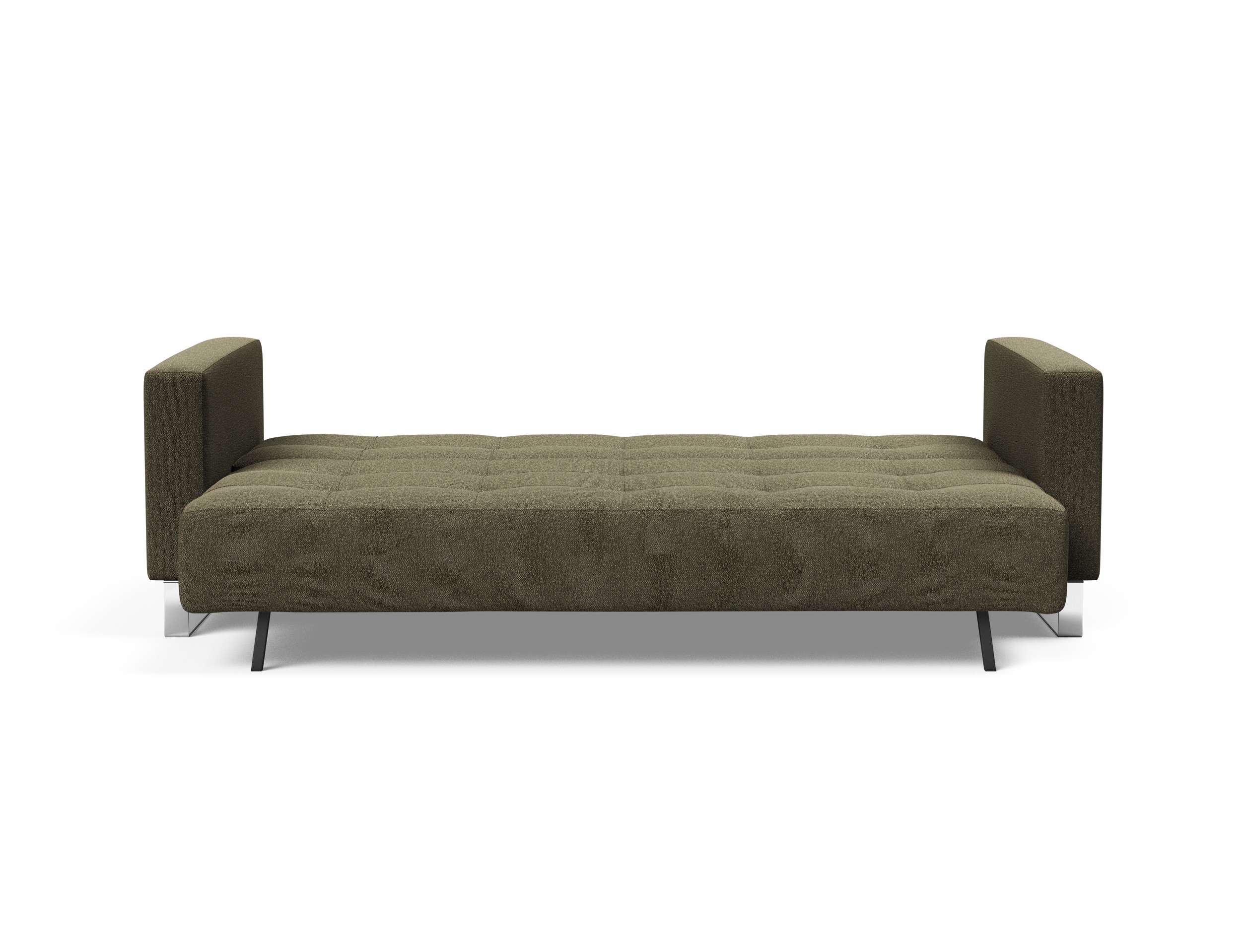 Cassius Deluxe Excess Lounger Fabric Sofa Bed w/Chrome Legs