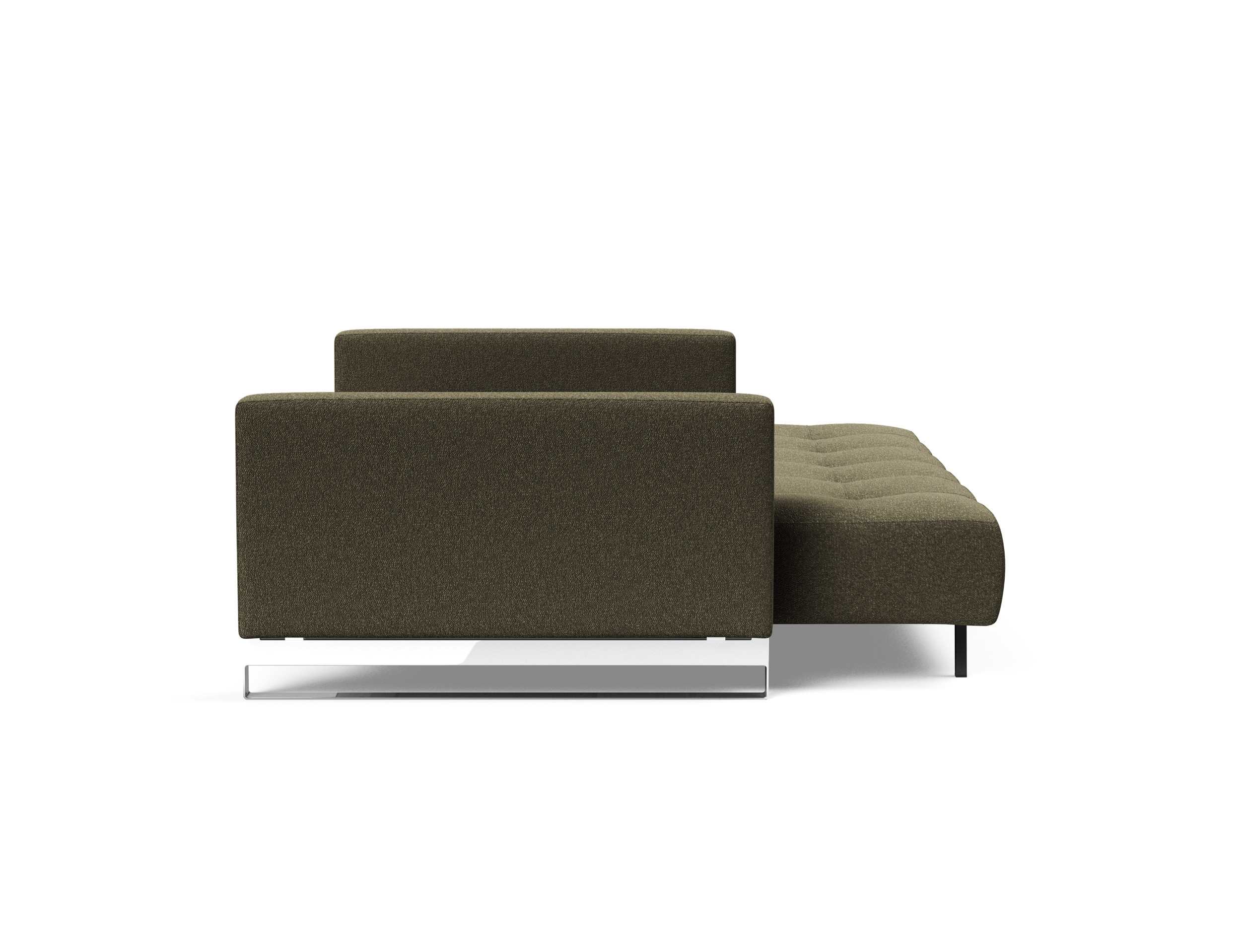 Cassius Deluxe Excess Lounger Fabric Sofa Bed w/Chrome Legs