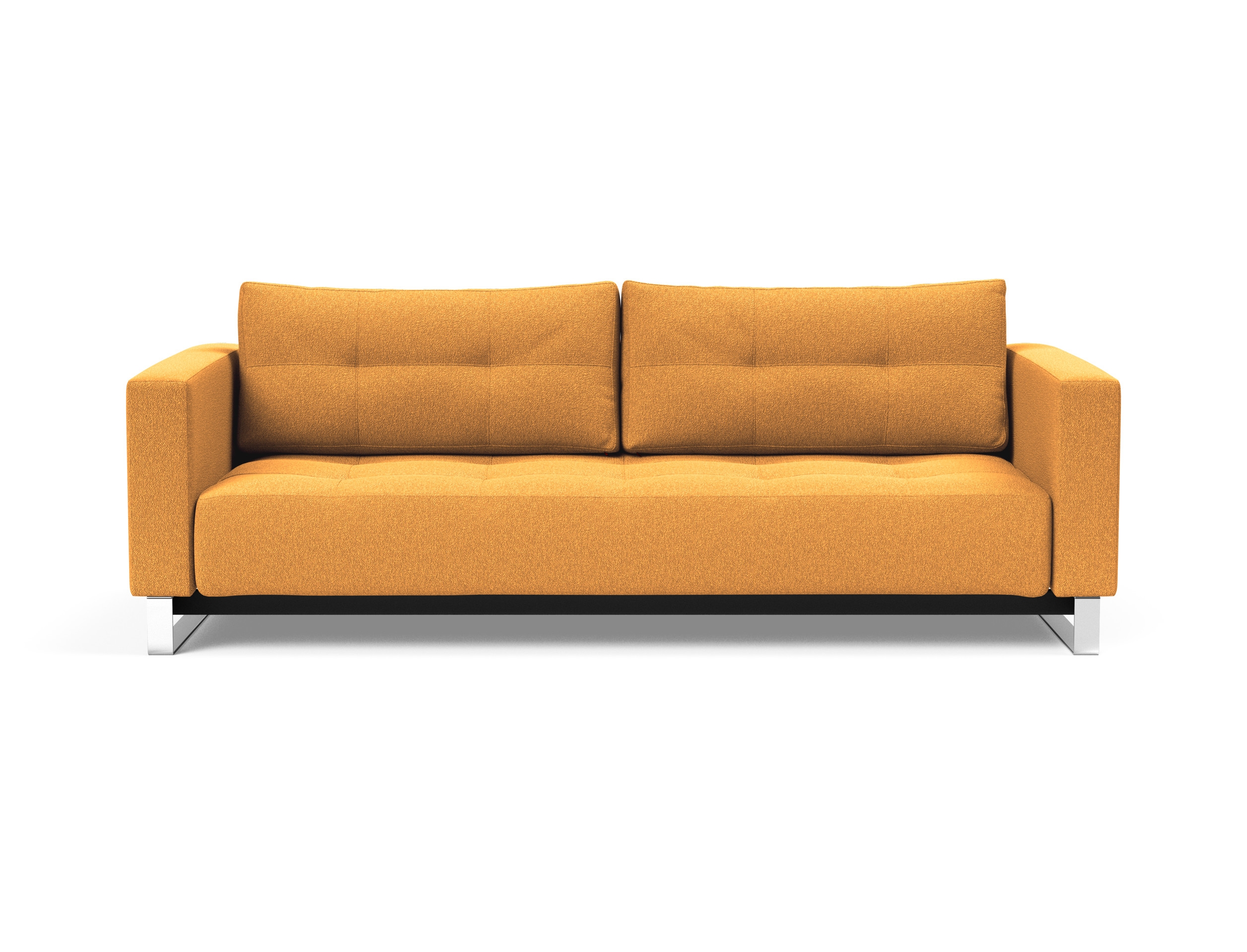 Cassius Deluxe Excess Lounger Fabric Sofa Bed w/Chrome Legs