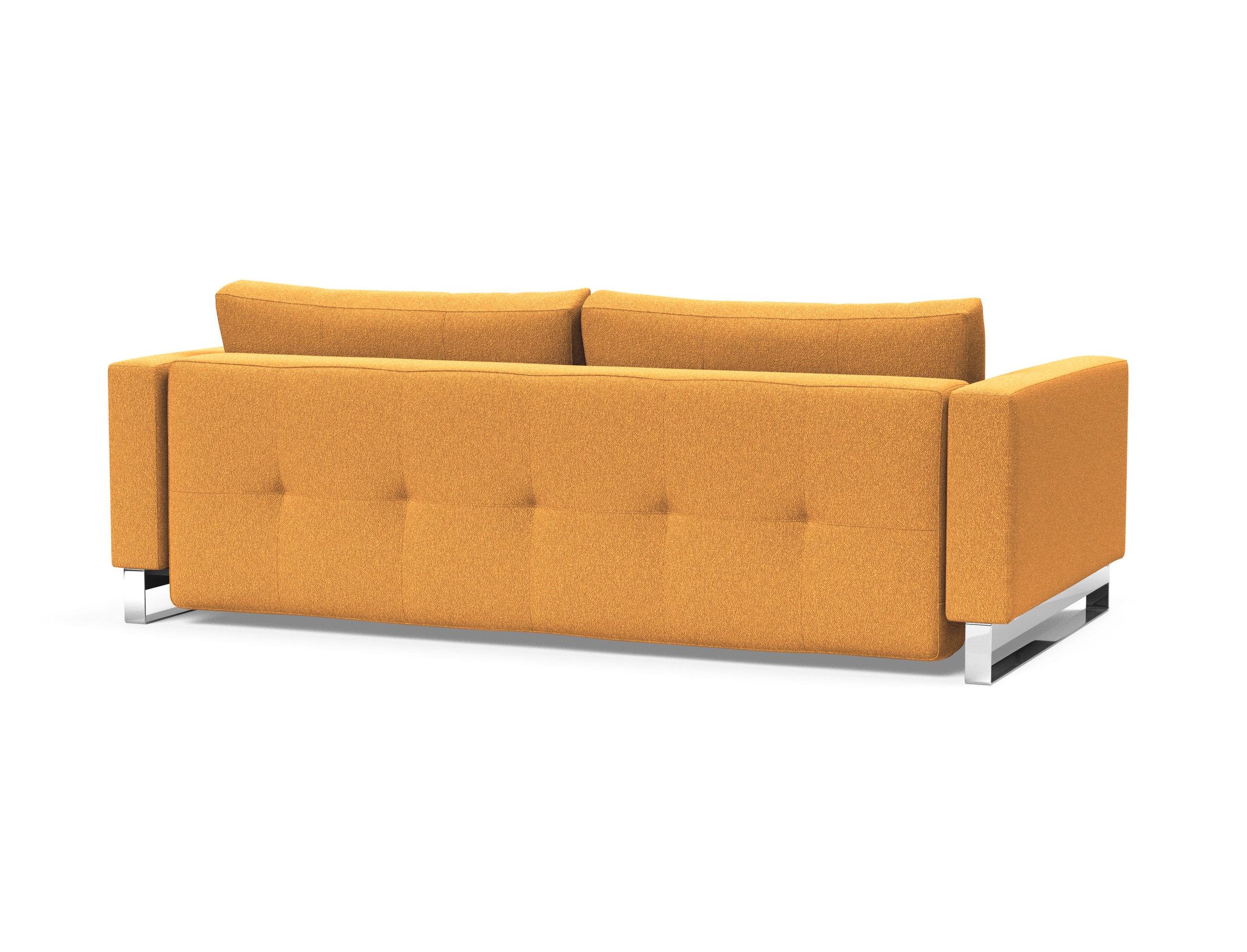 Cassius Deluxe Excess Lounger Fabric Sofa Bed w/Chrome Legs