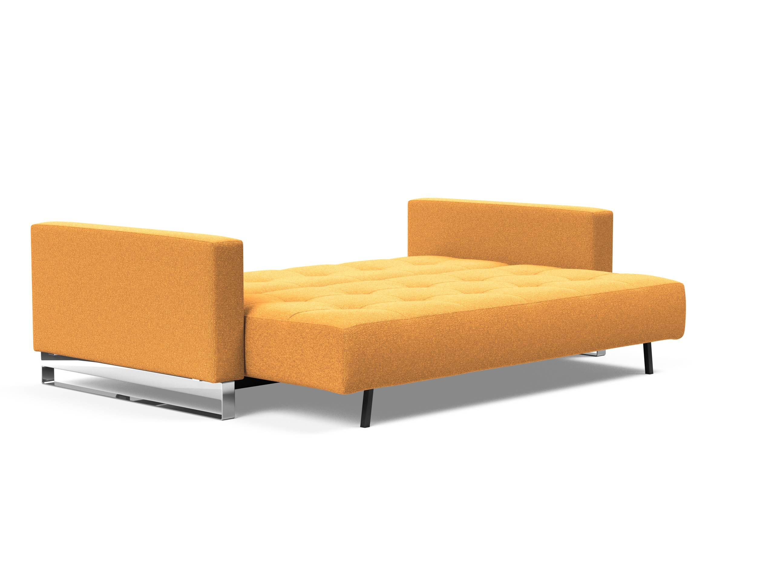 Cassius Deluxe Excess Lounger Fabric Sofa Bed w/Chrome Legs