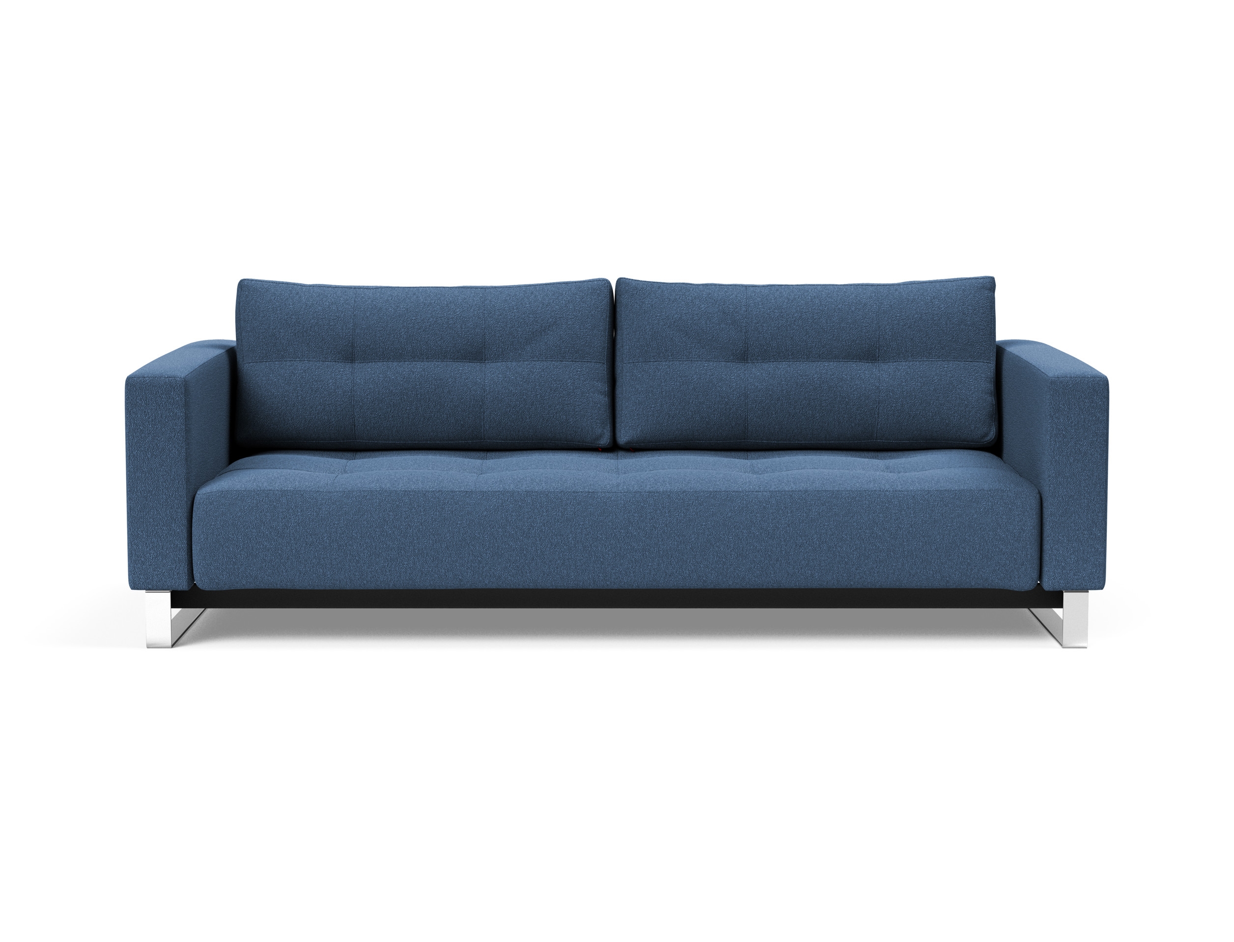 Cassius Deluxe Excess Lounger Fabric Sofa Bed w/Chrome Legs
