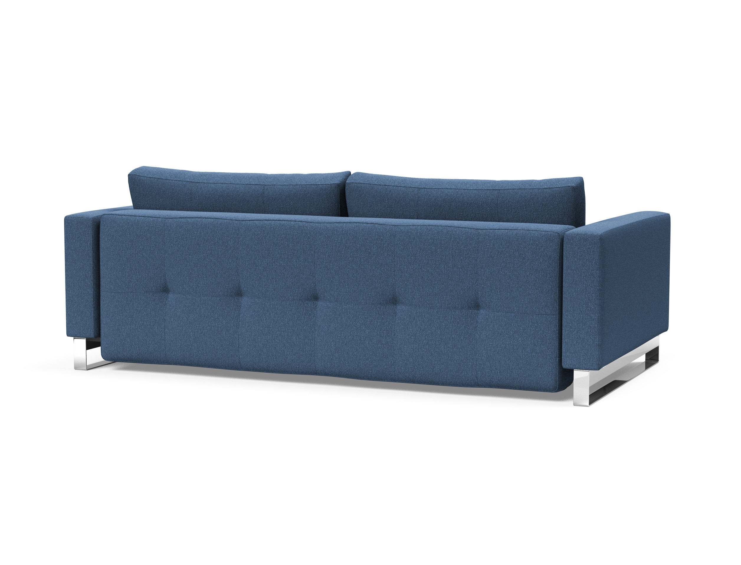 Cassius Deluxe Excess Lounger Fabric Sofa Bed w/Chrome Legs