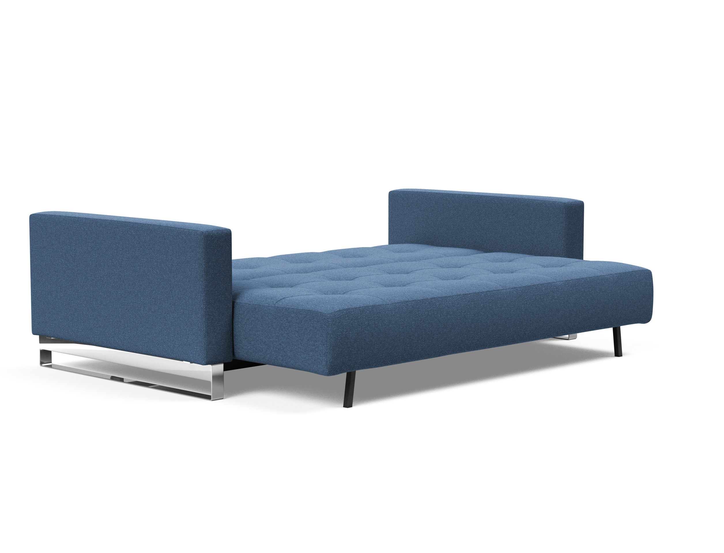 Cassius Deluxe Excess Lounger Fabric Sofa Bed w/Chrome Legs