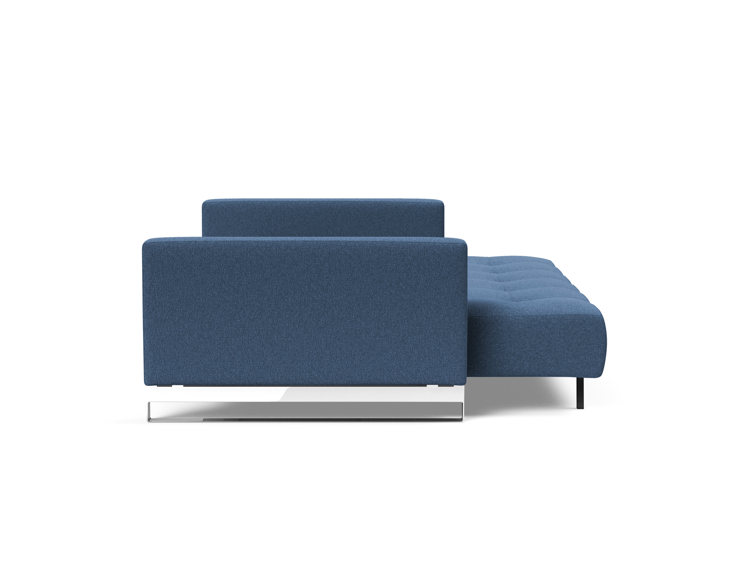Cassius Deluxe Excess Lounger Fabric Sofa Bed w/Chrome Legs