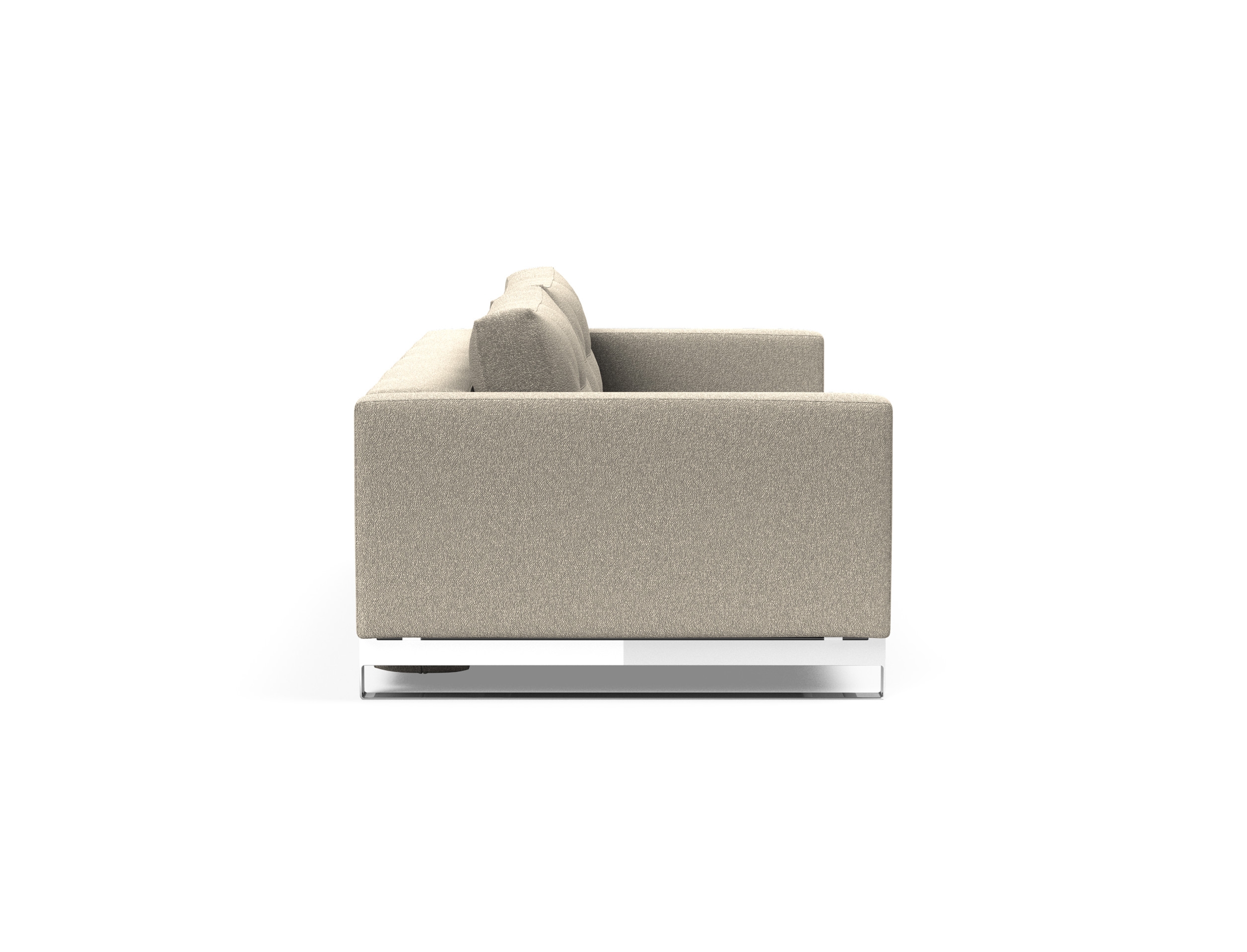 Cassius Deluxe Excess Lounger Fabric Sofa Bed w/Chrome Legs