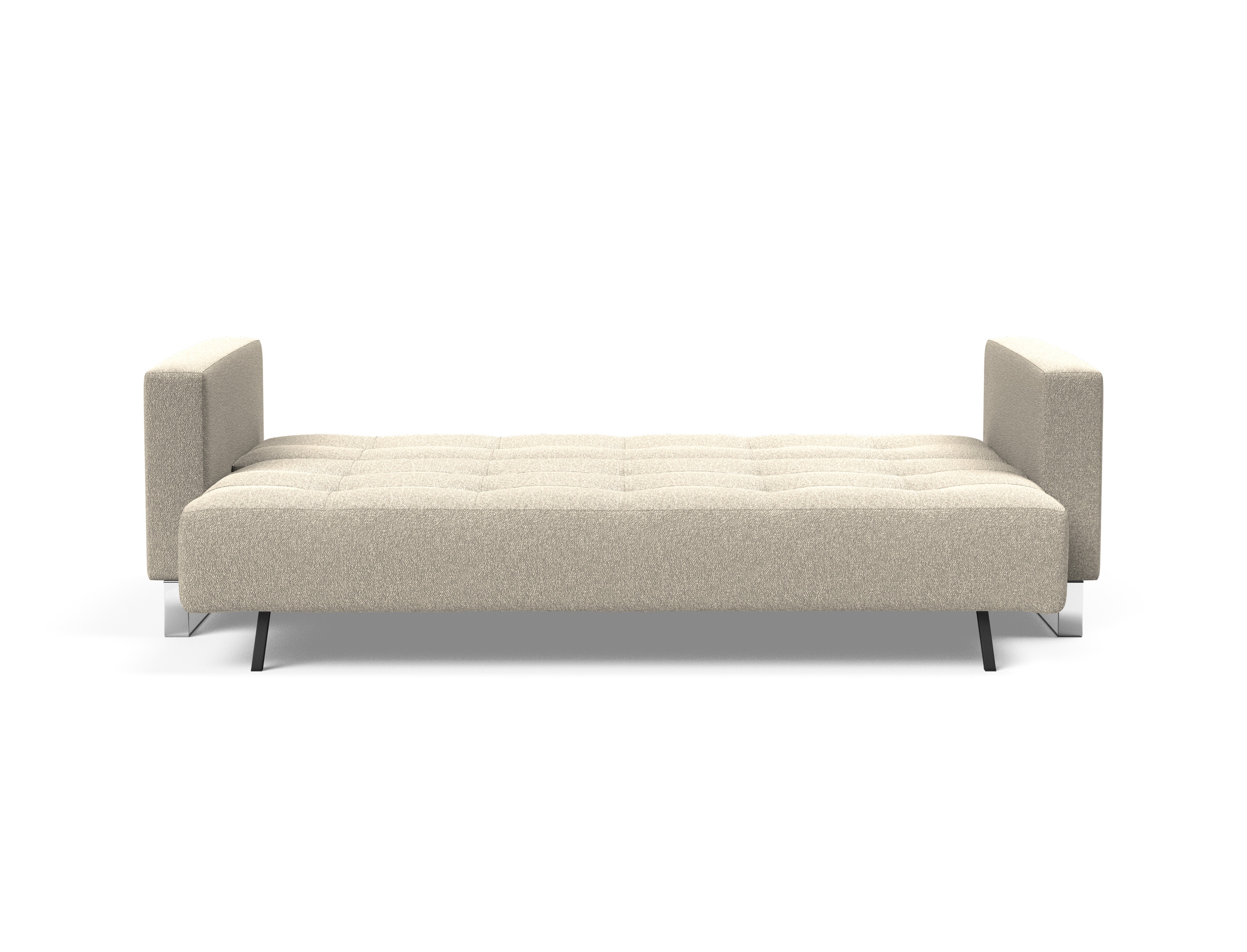 Cassius Deluxe Excess Lounger Fabric Sofa Bed w/Chrome Legs