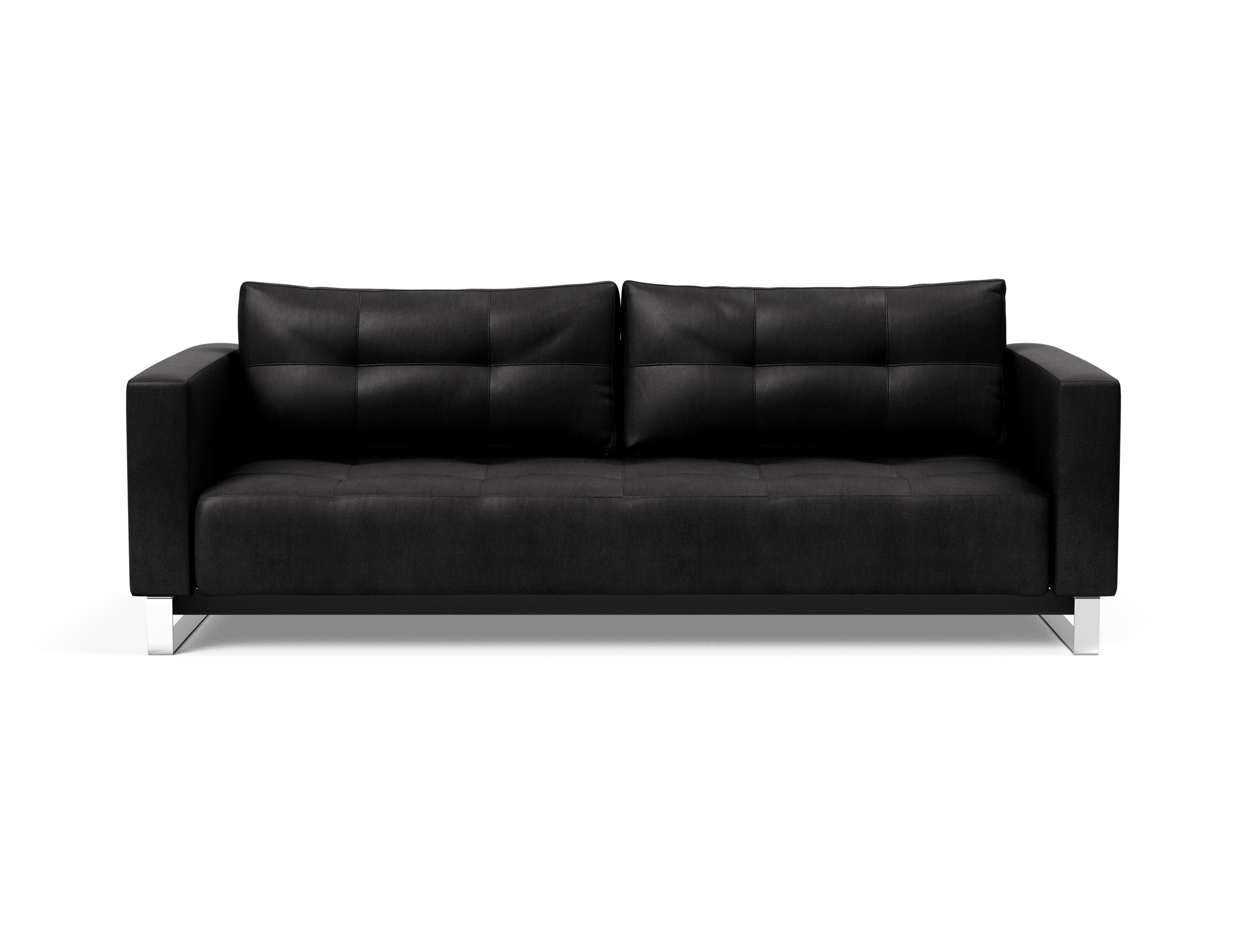 Cassius Deluxe Excess Lounger Fabric Sofa Bed w/Chrome Legs