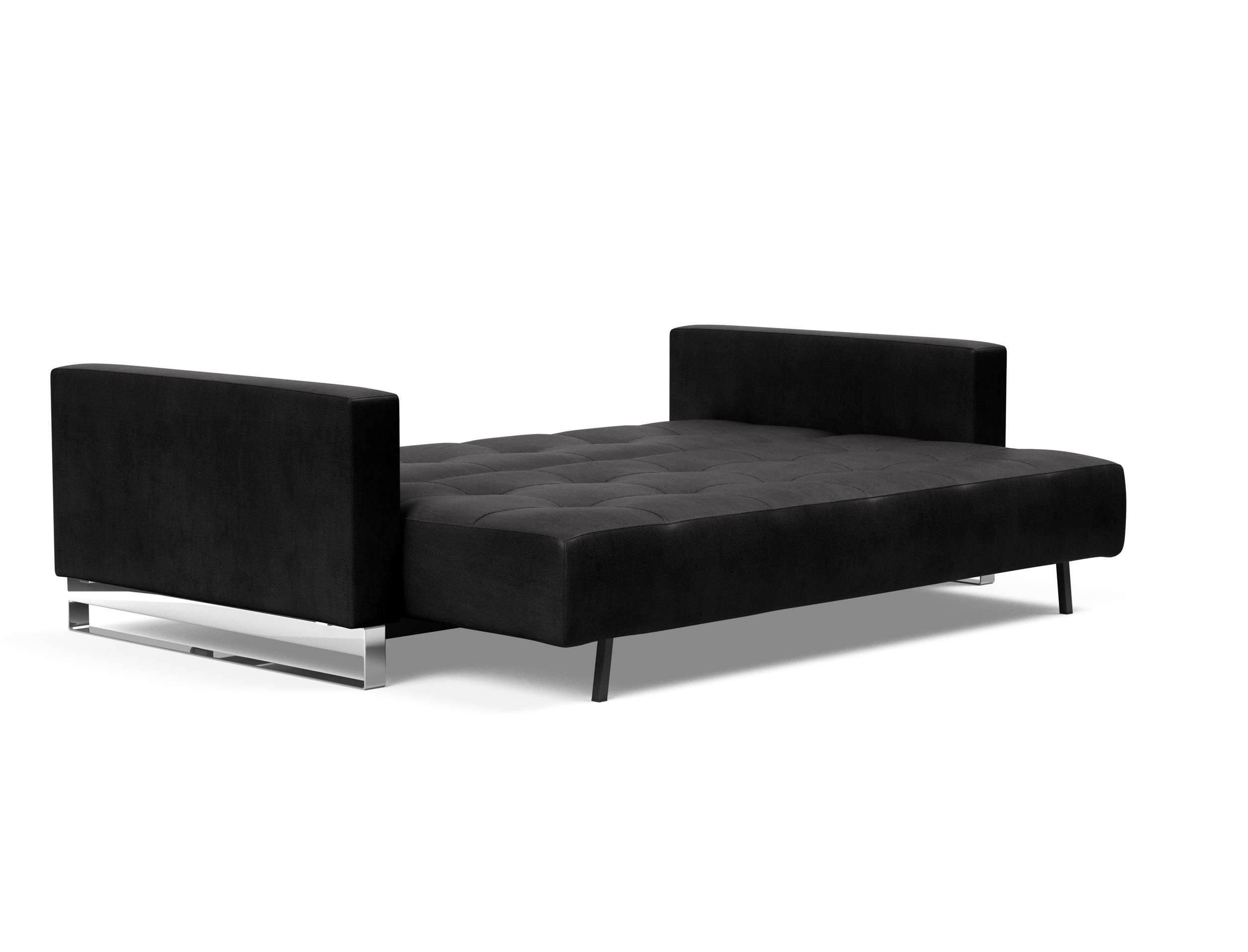 Cassius Deluxe Excess Lounger Fabric Sofa Bed w/Chrome Legs