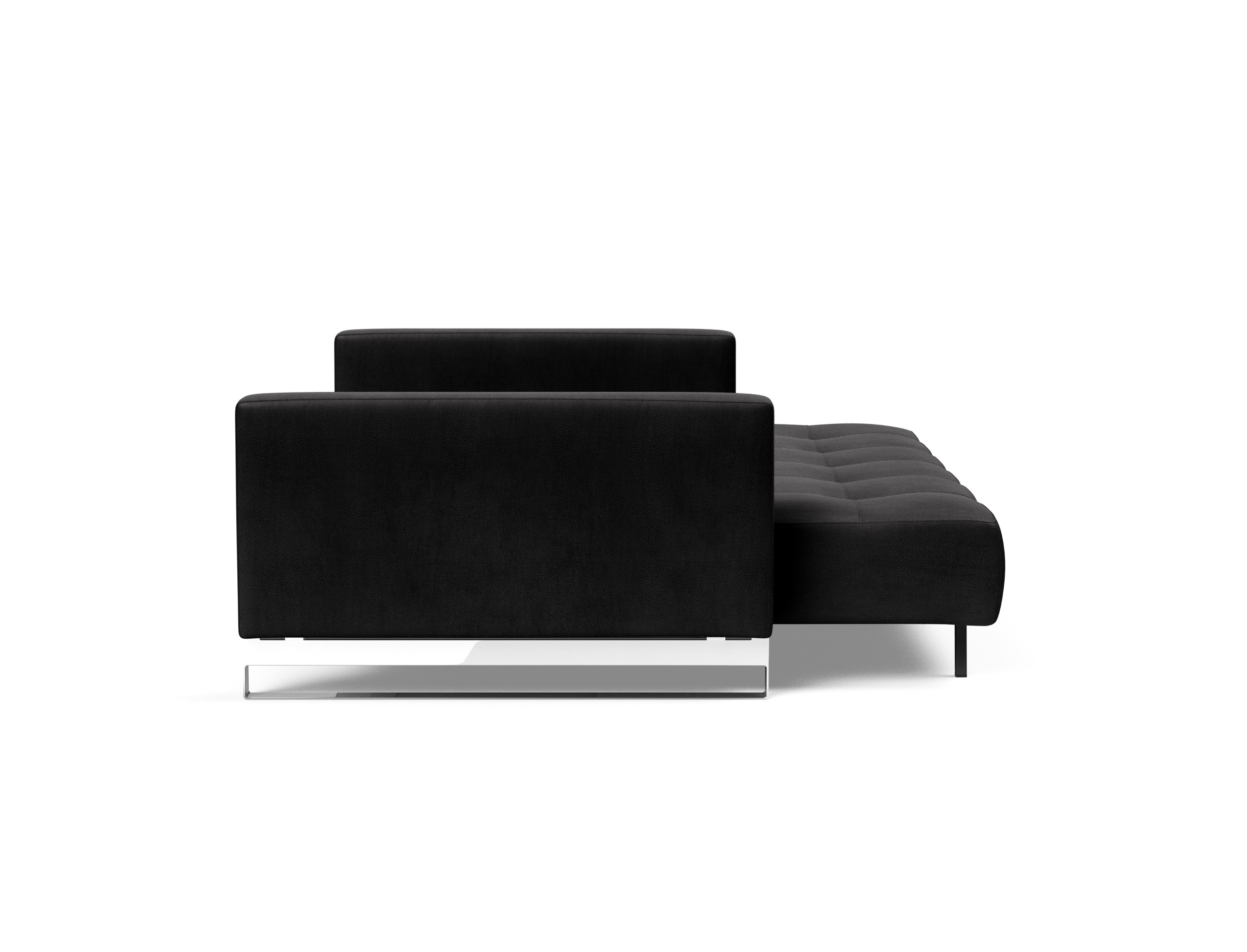 Cassius Deluxe Excess Lounger Fabric Sofa Bed w/Chrome Legs