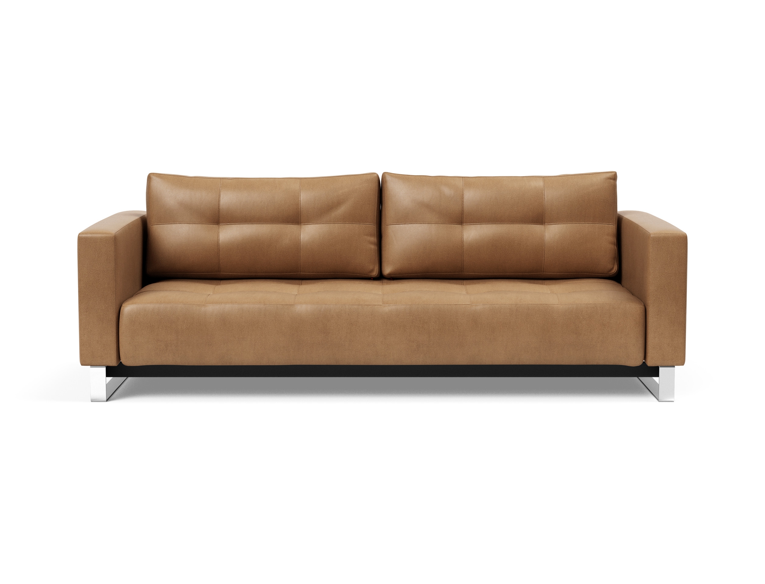 Cassius Deluxe Excess Lounger Fabric Sofa Bed w/Chrome Legs