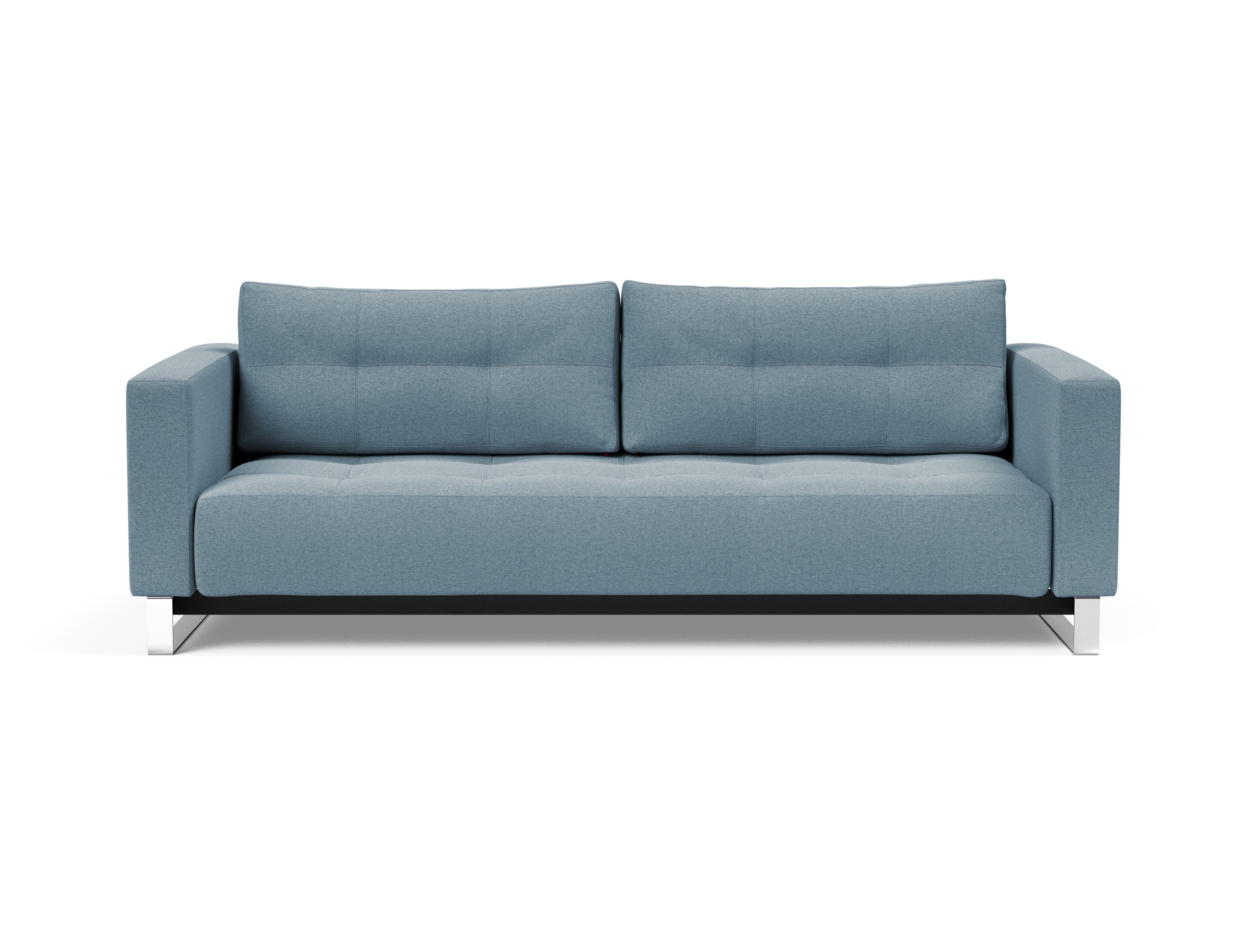 Cassius Deluxe Excess Lounger Fabric Sofa Bed w/Chrome Legs