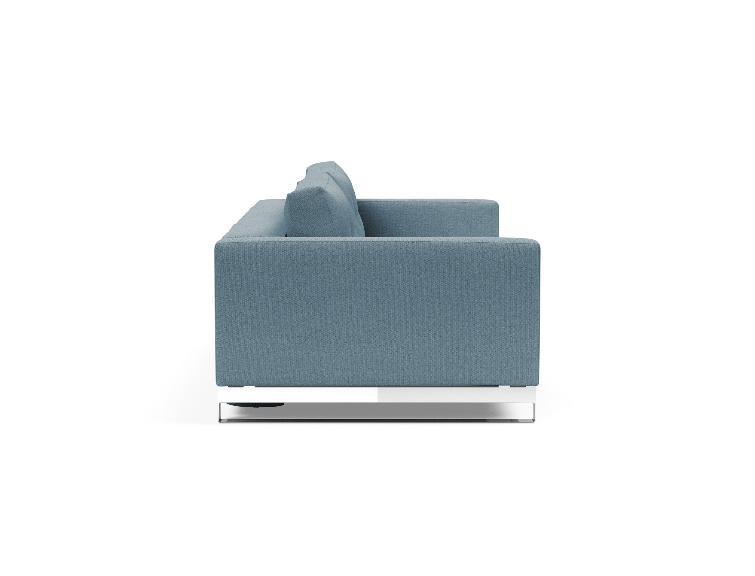 Cassius Deluxe Excess Lounger Fabric Sofa Bed w/Chrome Legs