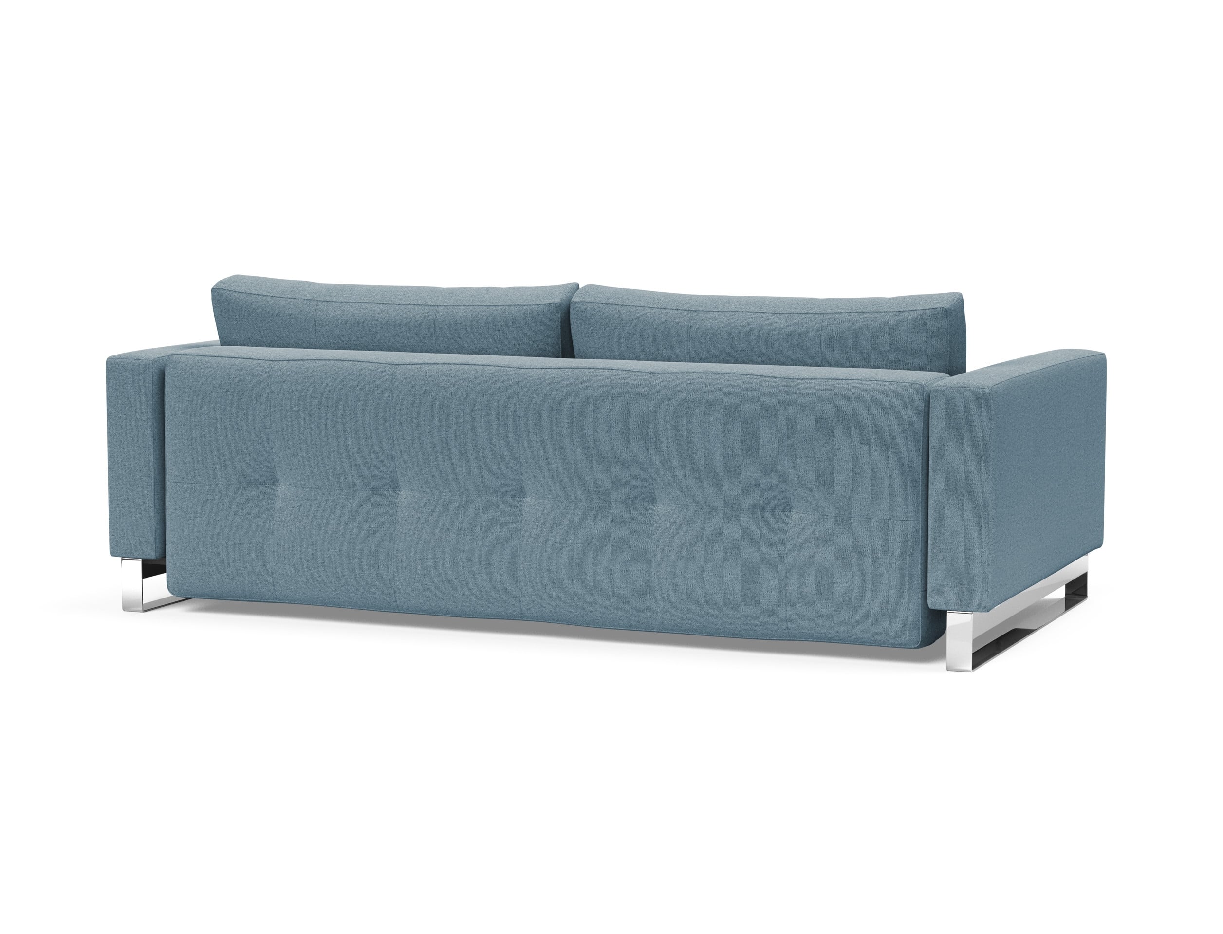 Cassius Deluxe Excess Lounger Fabric Sofa Bed w/Chrome Legs