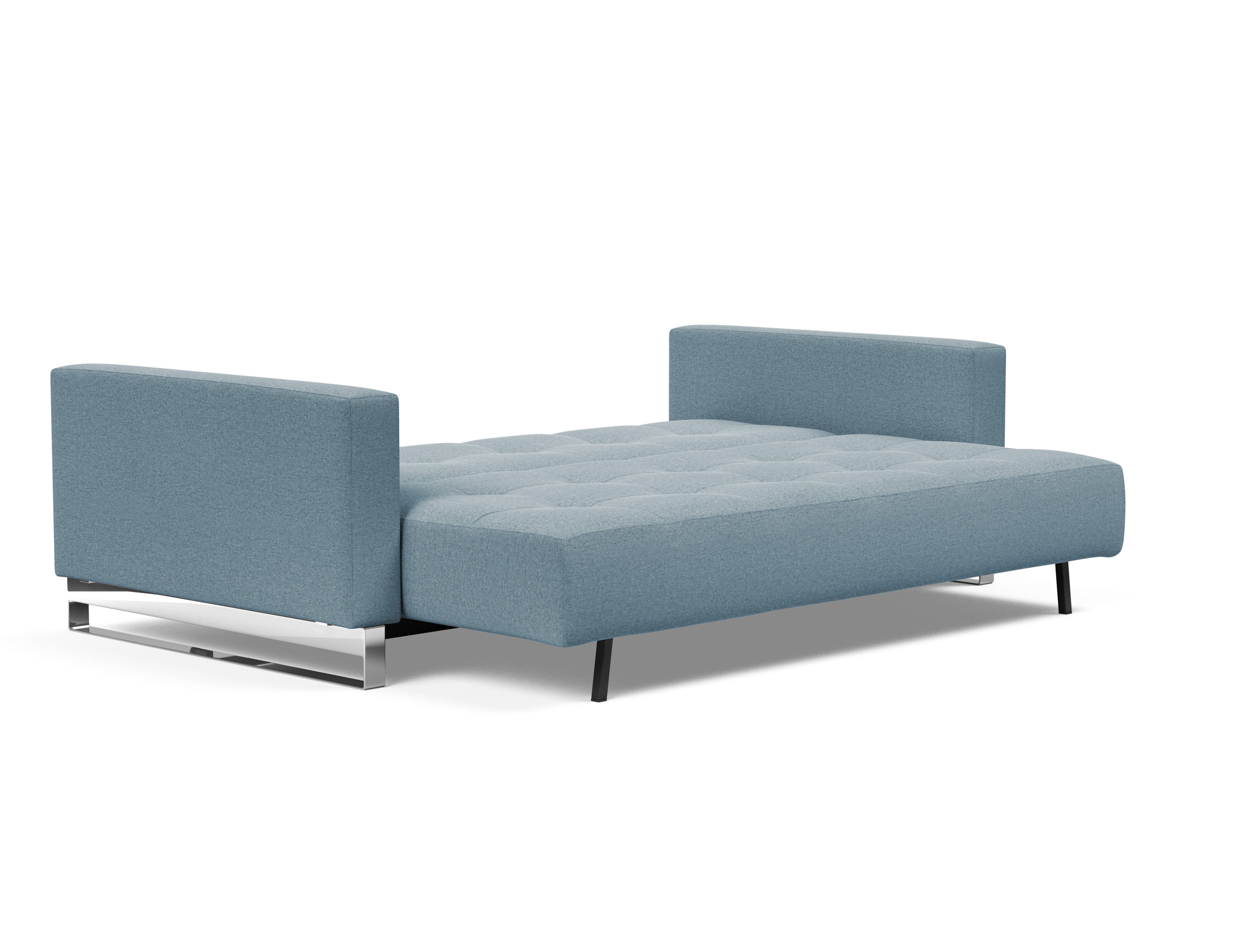 Cassius Deluxe Excess Lounger Fabric Sofa Bed w/Chrome Legs