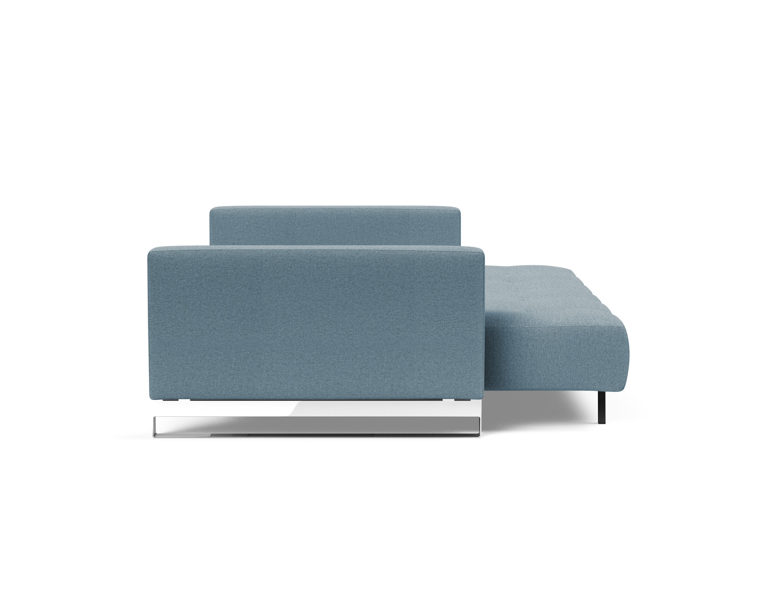 Cassius Deluxe Excess Lounger Fabric Sofa Bed w/Chrome Legs