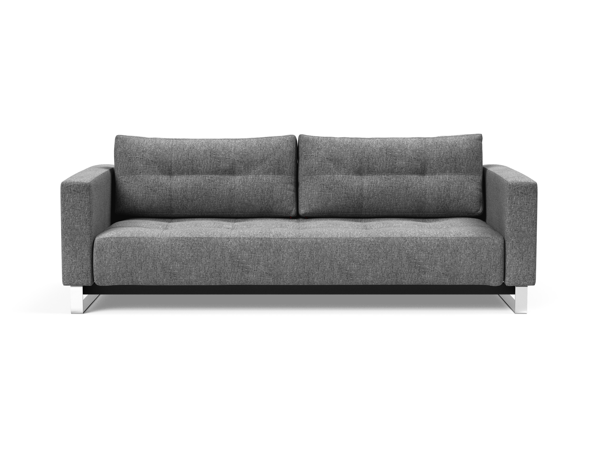 Cassius Deluxe Excess Lounger Fabric Sofa Bed w/Chrome Legs