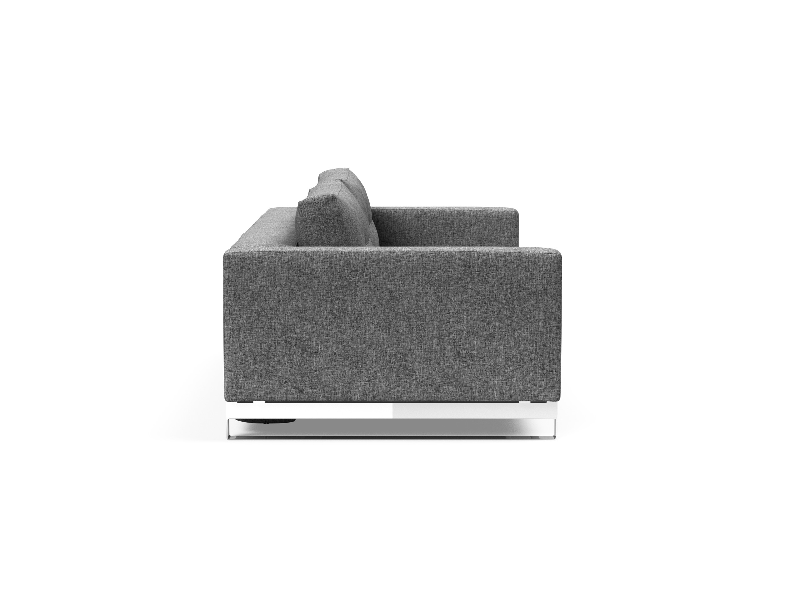 Cassius Deluxe Excess Lounger Fabric Sofa Bed w/Chrome Legs